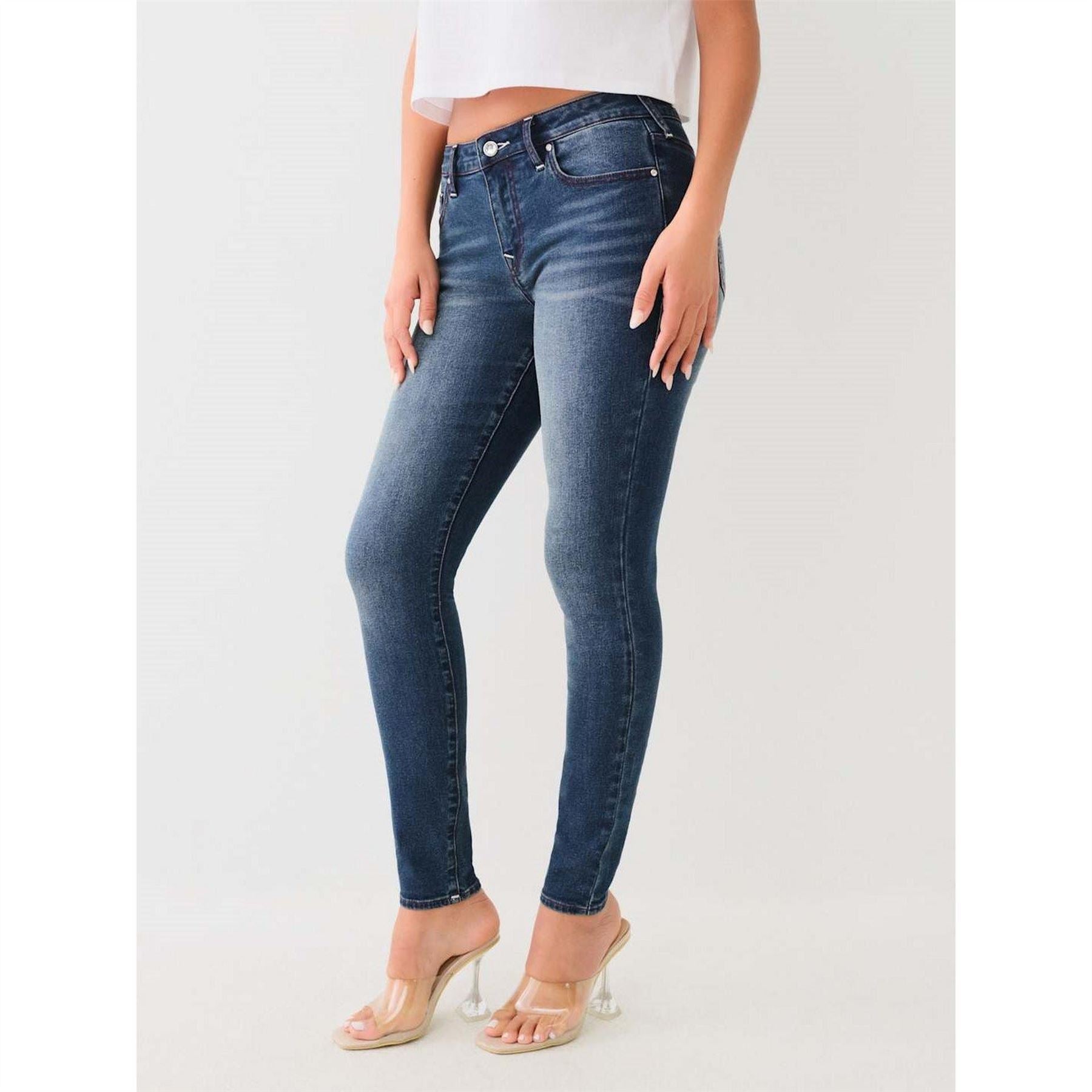 True Religion Womens Crystal Jeans