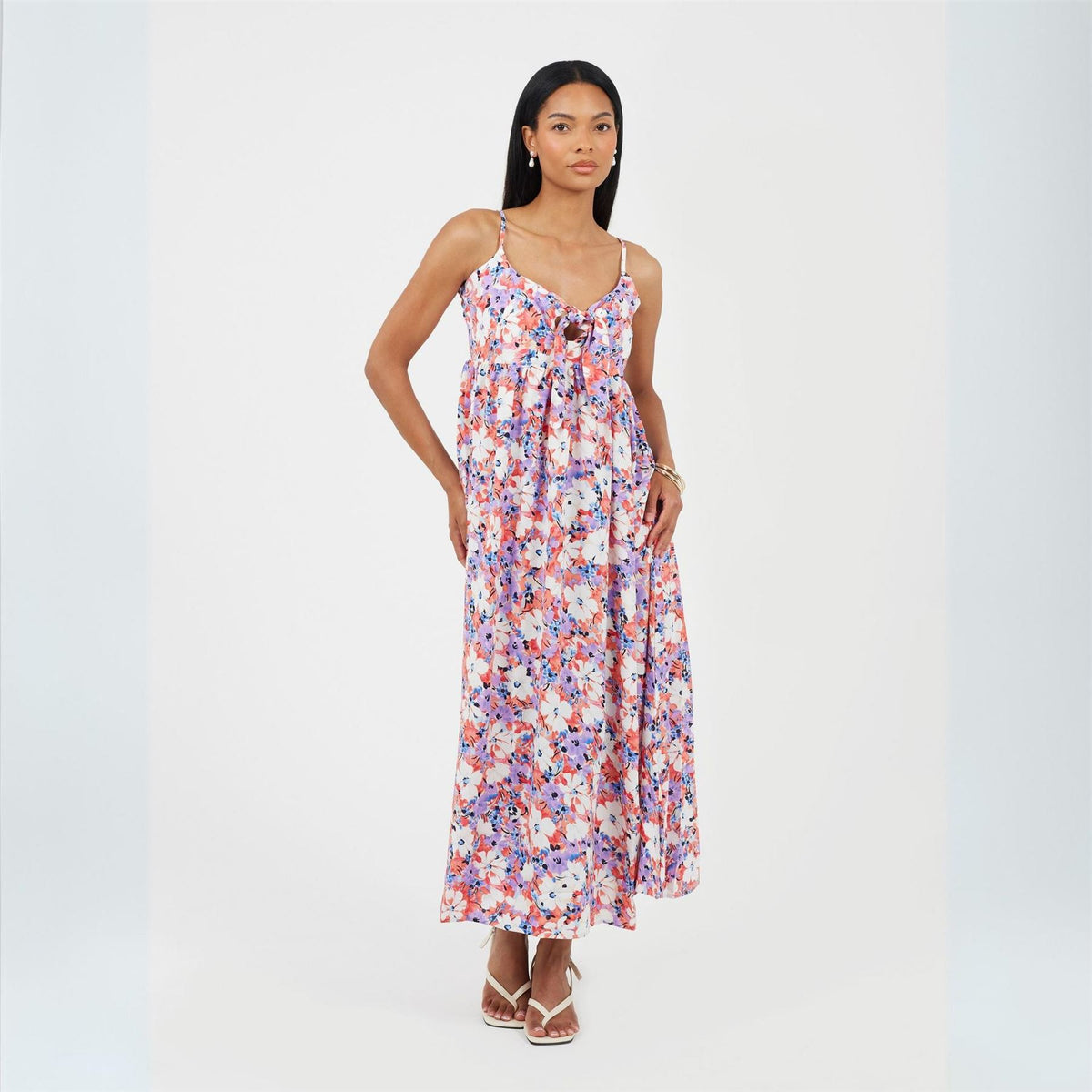 Brave Soul Strappy Spaghetti Strap Sleeveless Maxi Dress