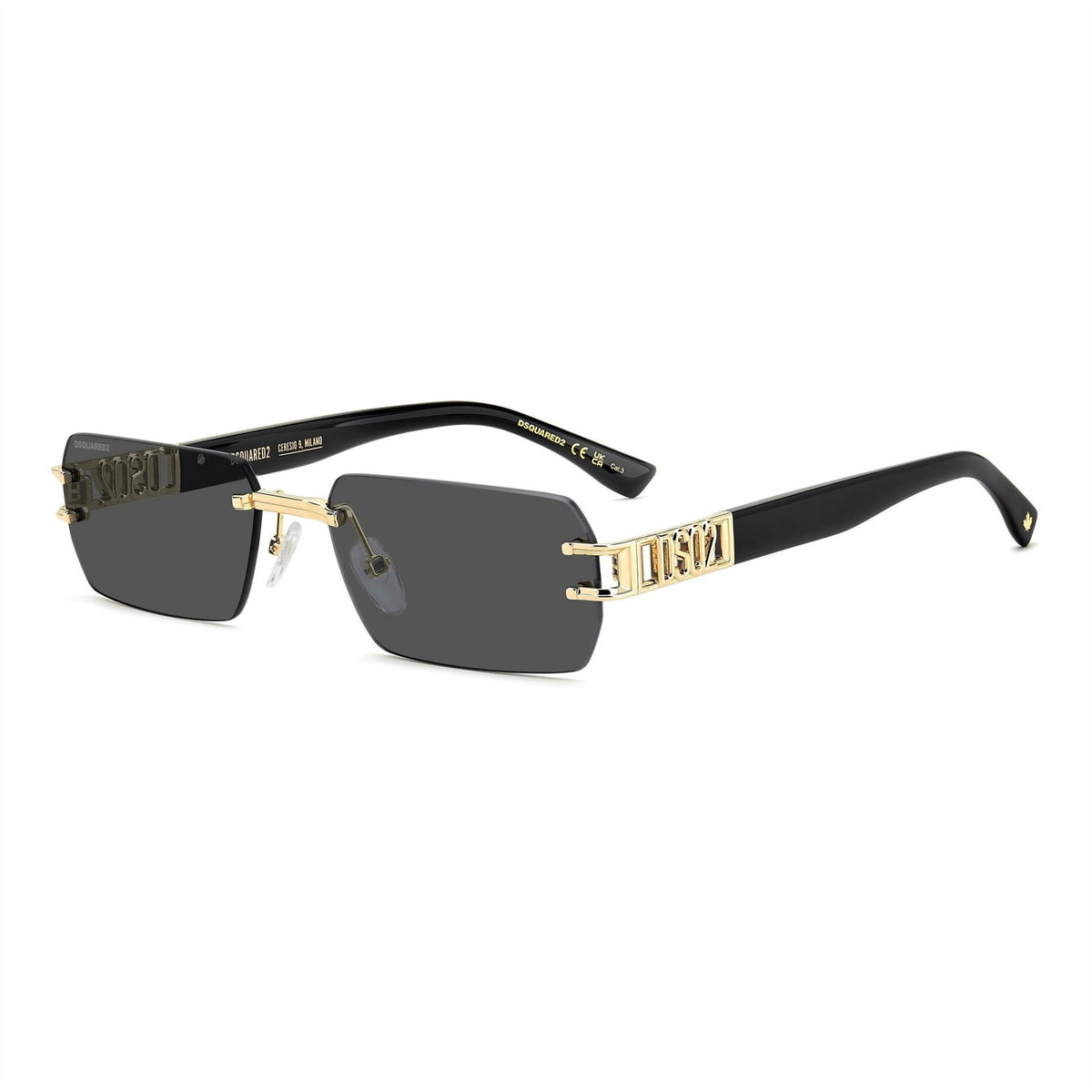 DSquared2 Rimless Sun Rectangle Sunglasses