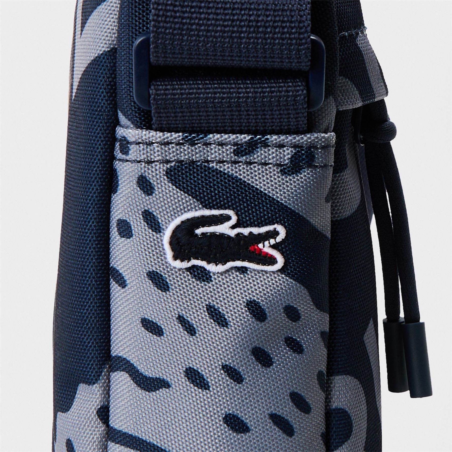 Lacoste Vertical Croc Print Cross Body Bag