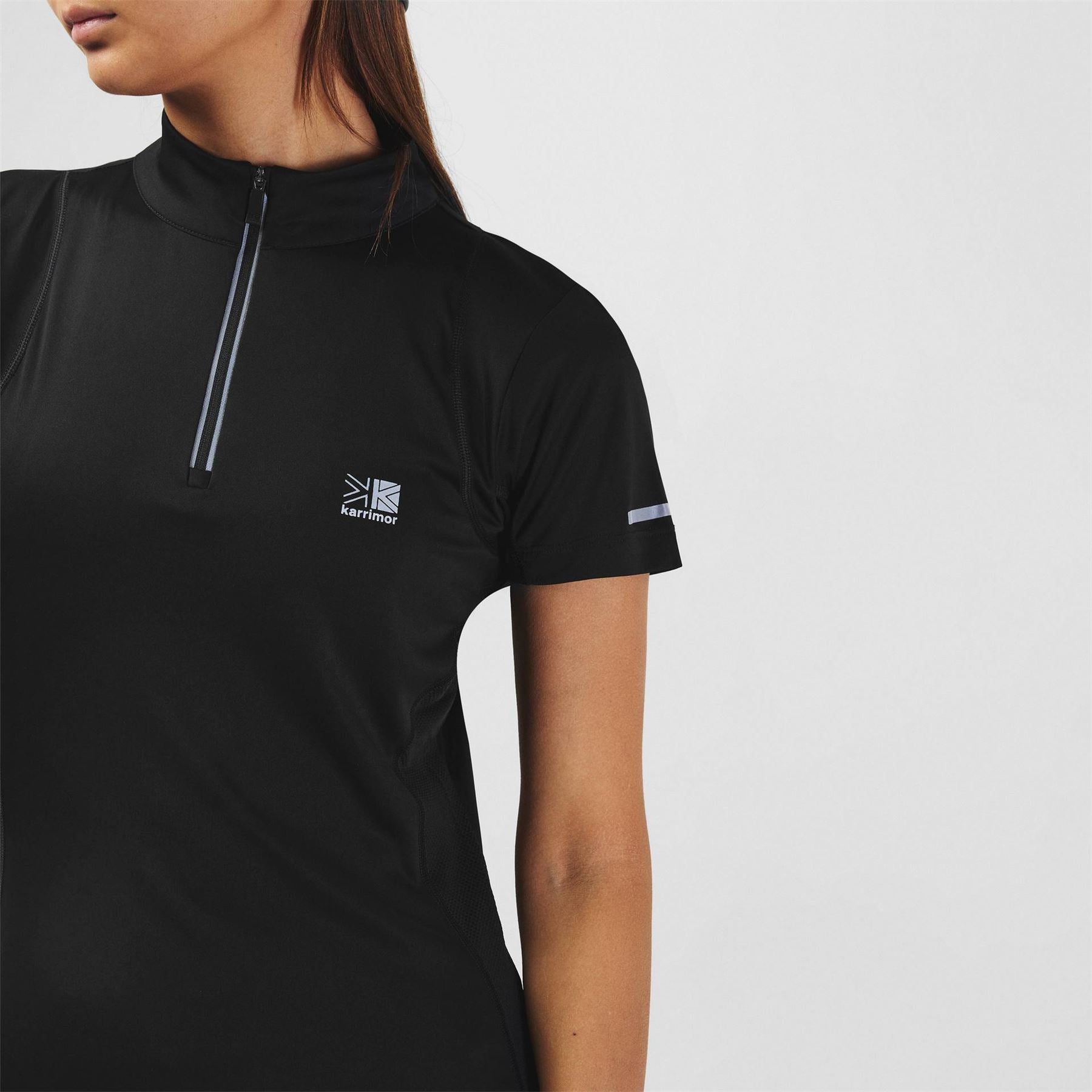 Karrimor Womens Short Sleeve Quarter Zip T-Shirt