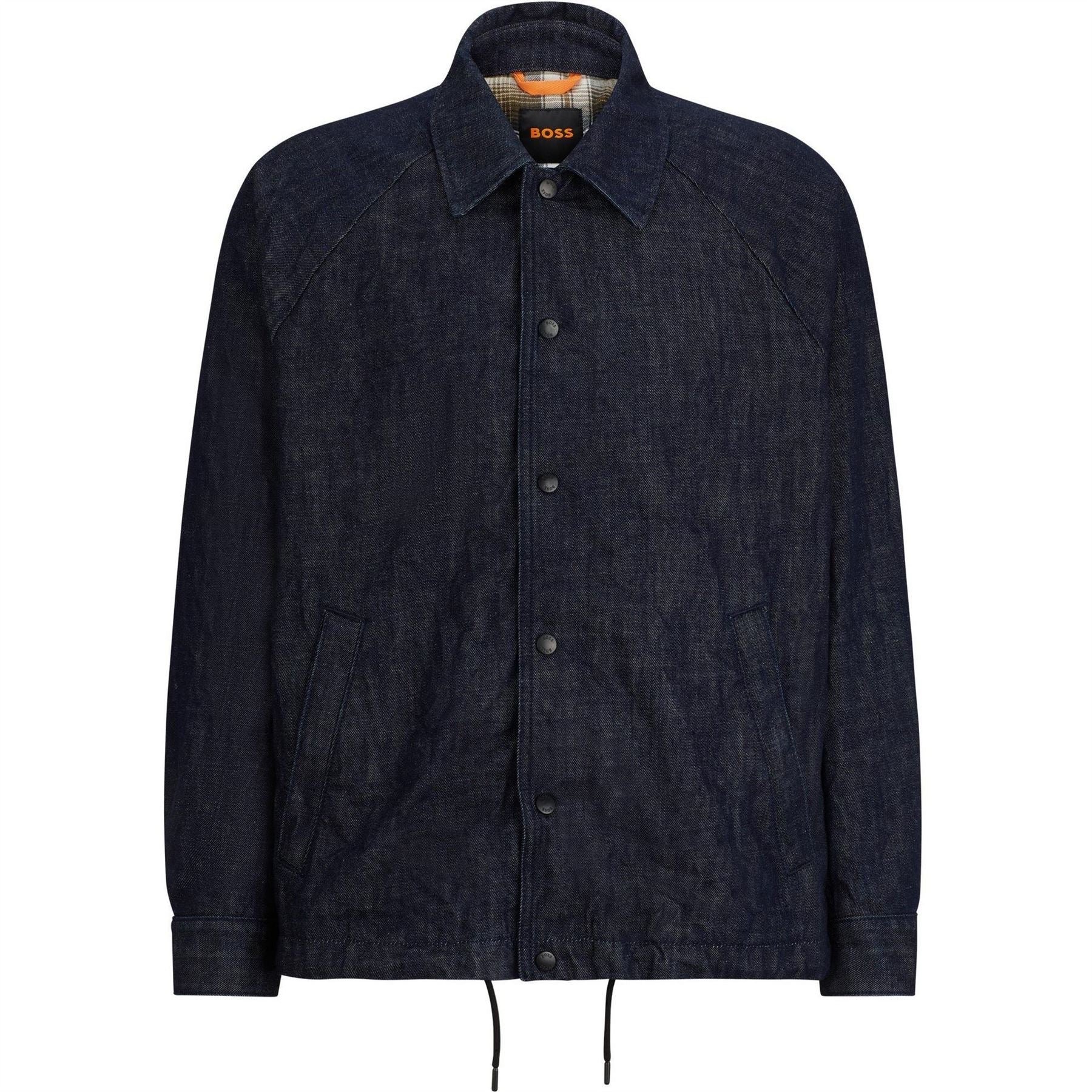 Boss Collared Neck Raglan Sleeve Slim Fit Shirt