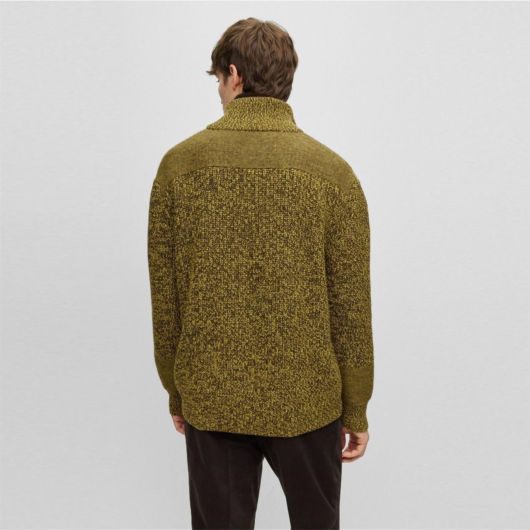 Boss Zip Funnel Neck Long Sleeve Regular Fit Sweater
