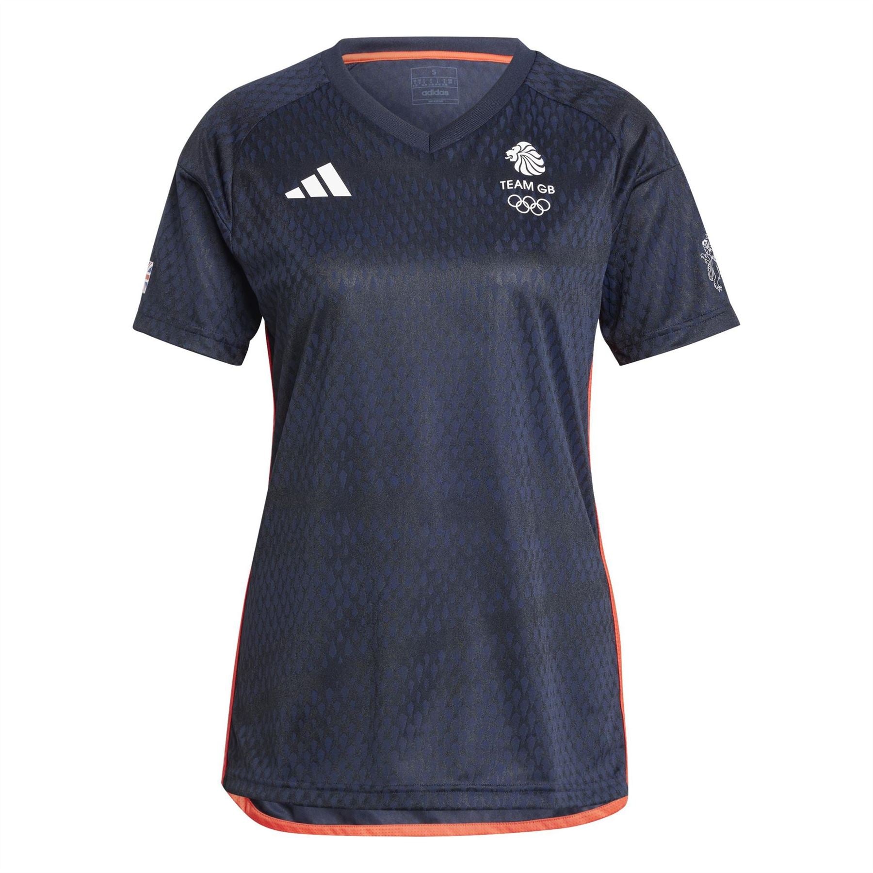 adidas Team GB V-Neck Raglan Sleeve Jersey T-Shirt