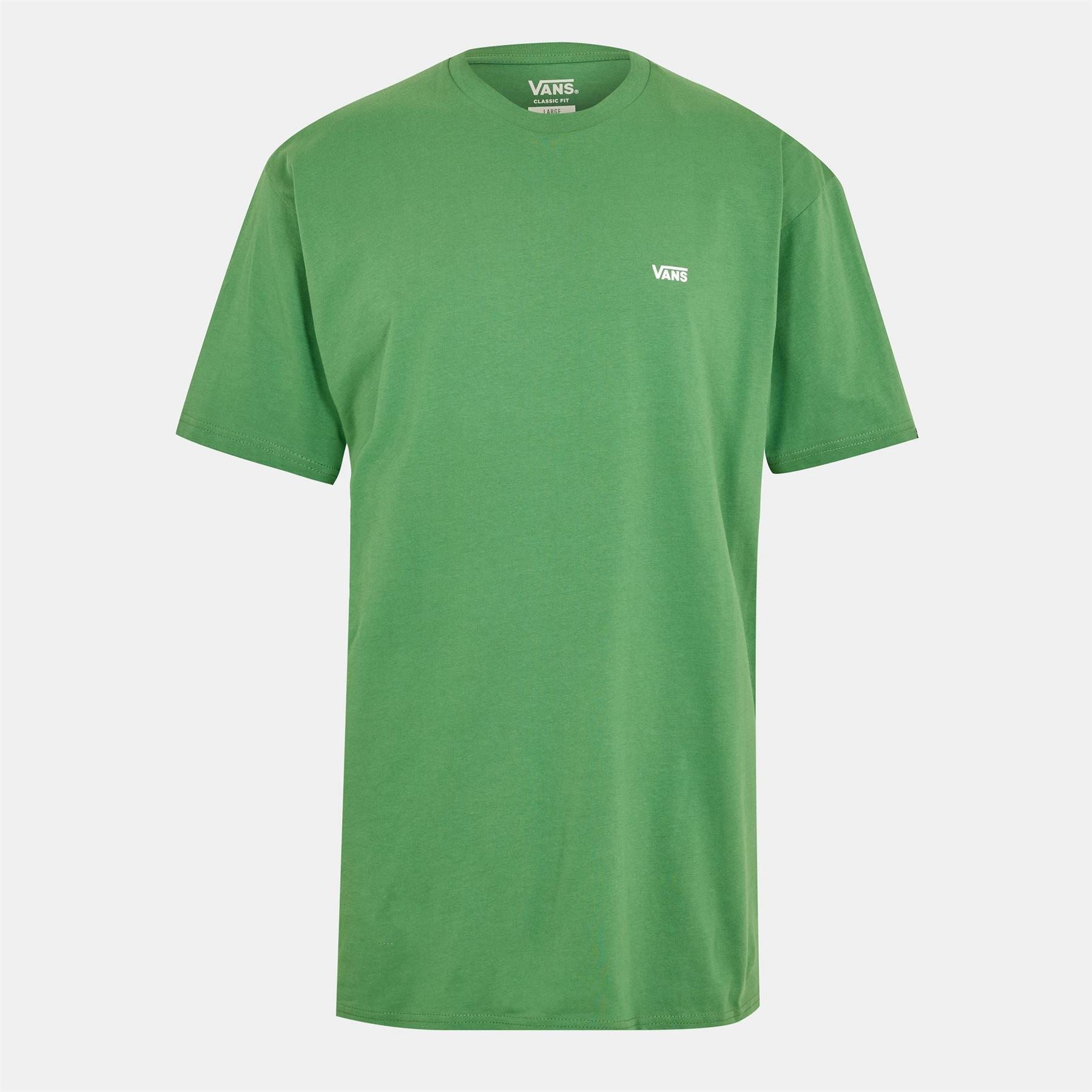 Vans Left Chest Logo Print Regular Fit Crew Neck Short Sleeve T-Shirt