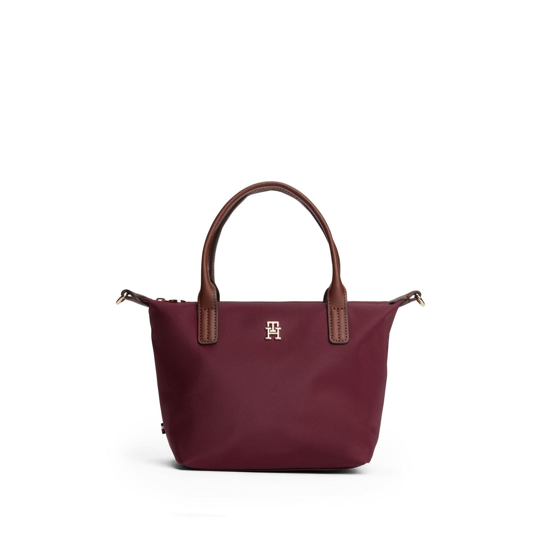 Tommy Hilfiger Popette Mini Trapezoid Tote with Gold Tone Hardware