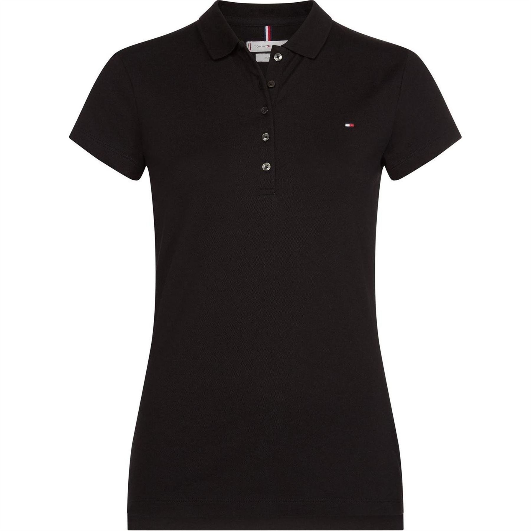 Tommy Hilfiger Short Sleeve Slim Fit Polo Shirt Ladies