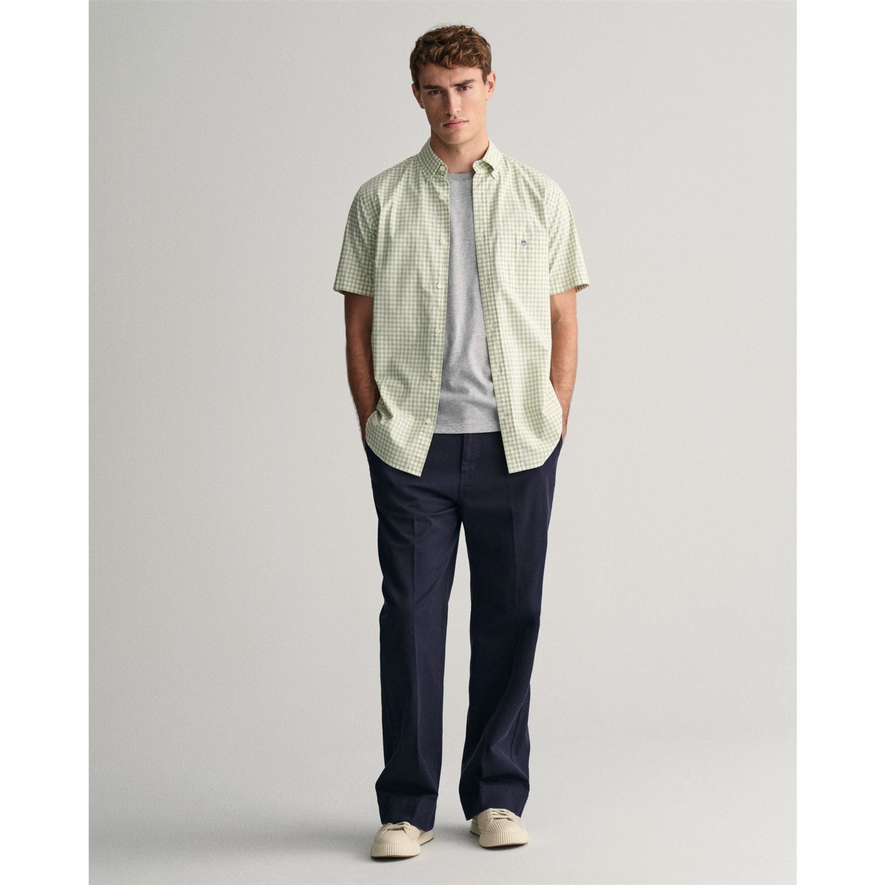 Gant Fit Classic Gingham Poplin Short Sleeve Shirt