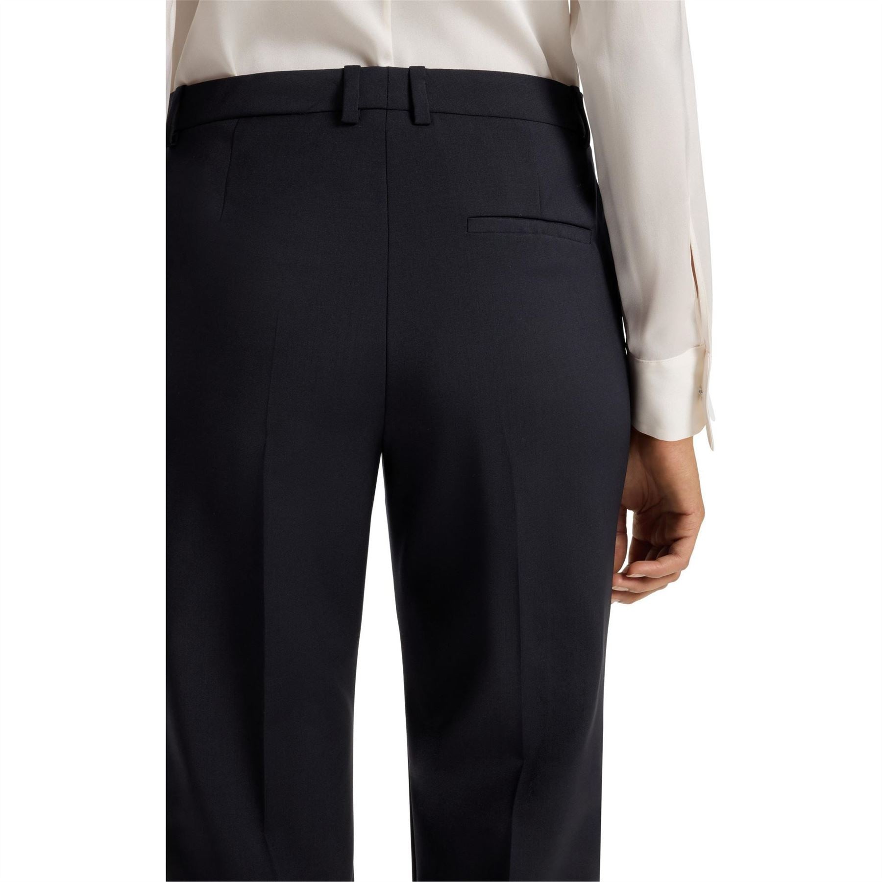 Boss Tameah Solid Patterned Slim Cut Trousers