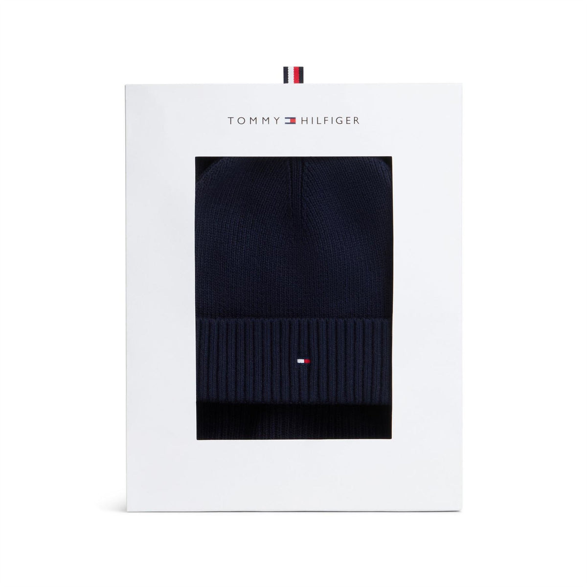 Tommy Hilfiger Logo Beanie And Scarf Gift Set