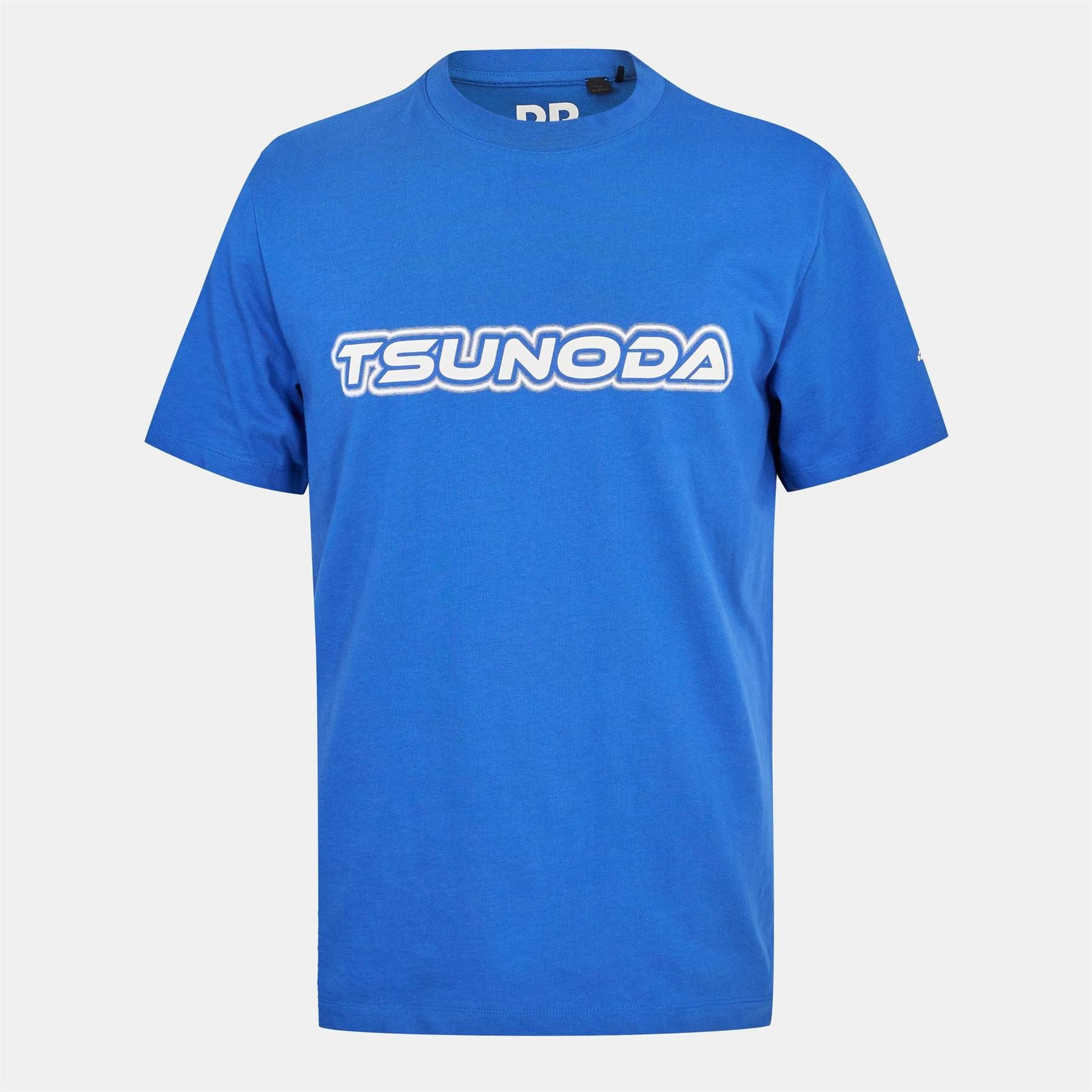 Hugo Lettering Crew Neck Ribbed Collar Short Sleeve T-Shirt