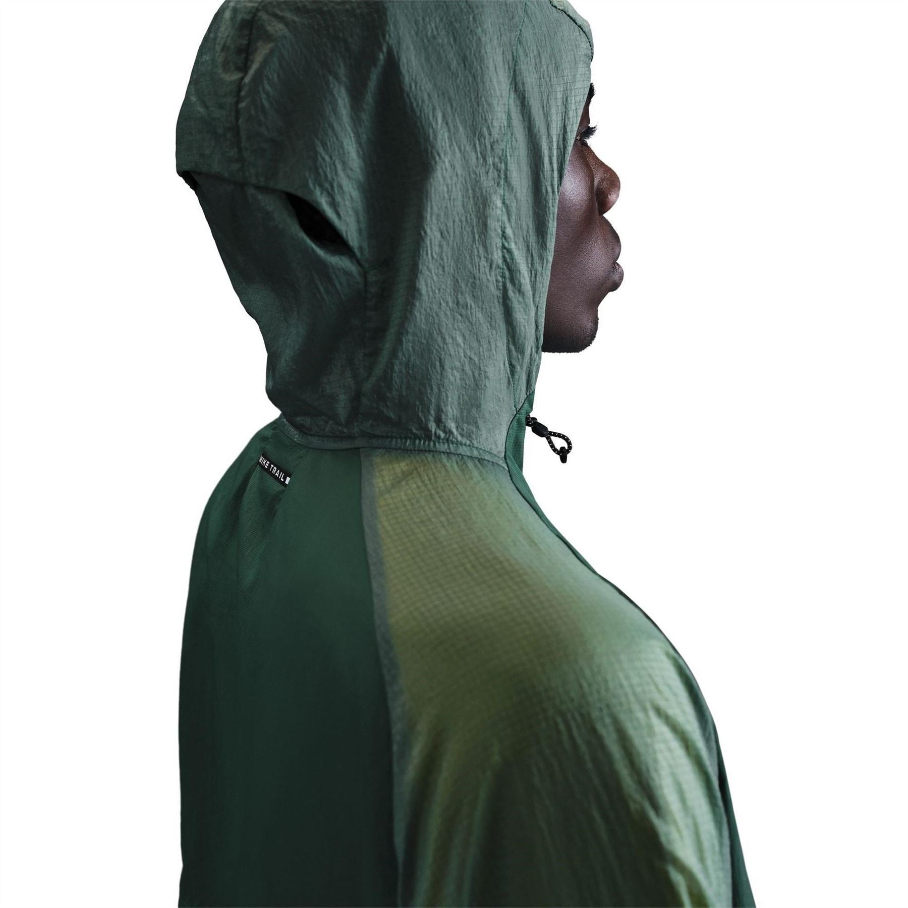 Nike Trail Solid Patterned Hooded Running Jacket