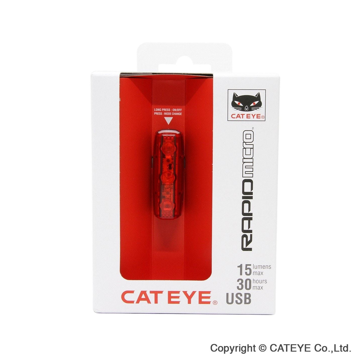 Cateye Rapid Micro Usb Rear Light