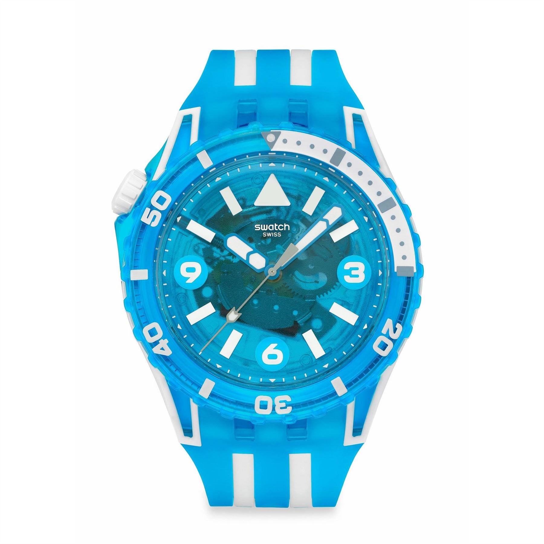 Swatch Scubaqua 52 Rubber Strap Analogue Sport Watch