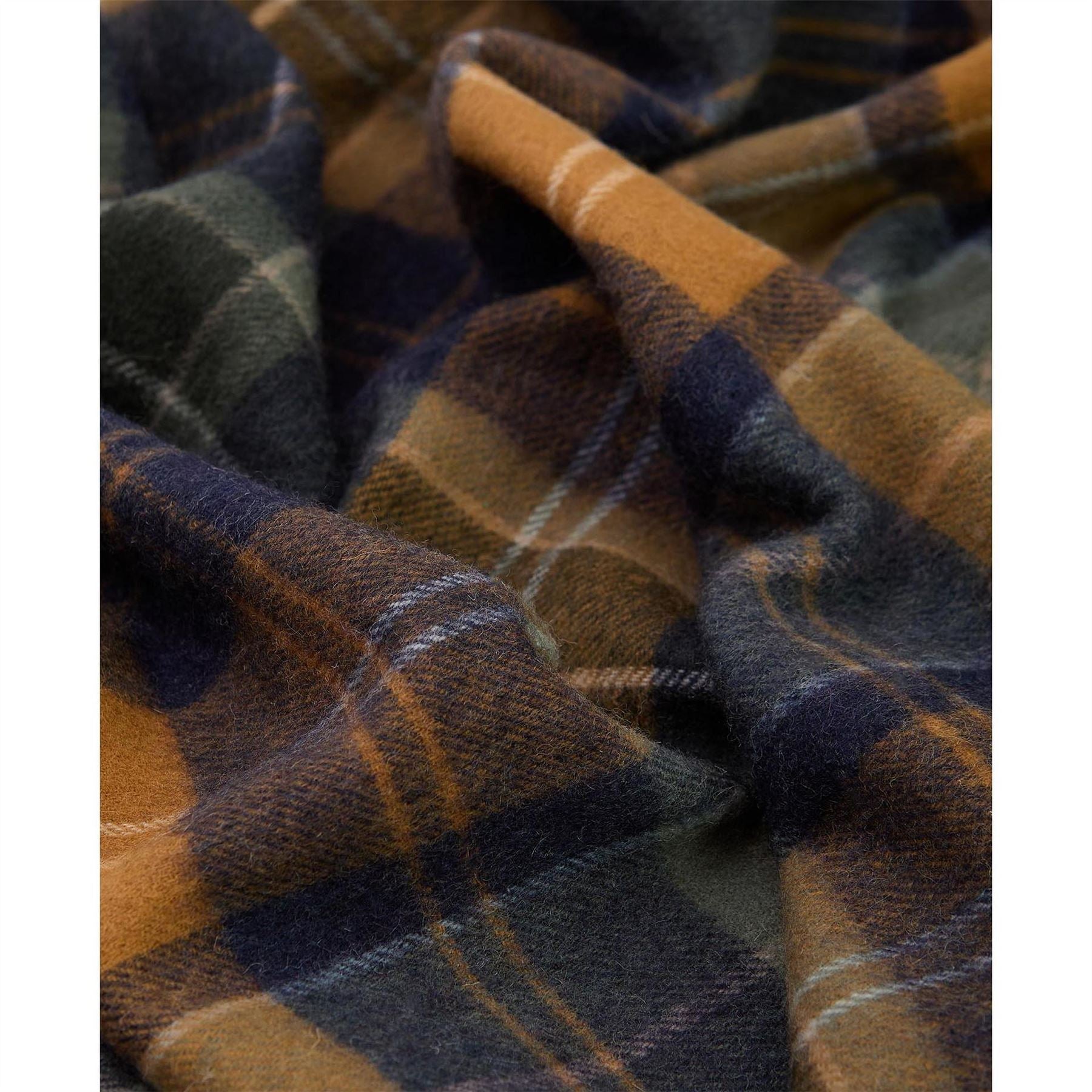 Barbour Patchwork Tartan Wool Scarf
