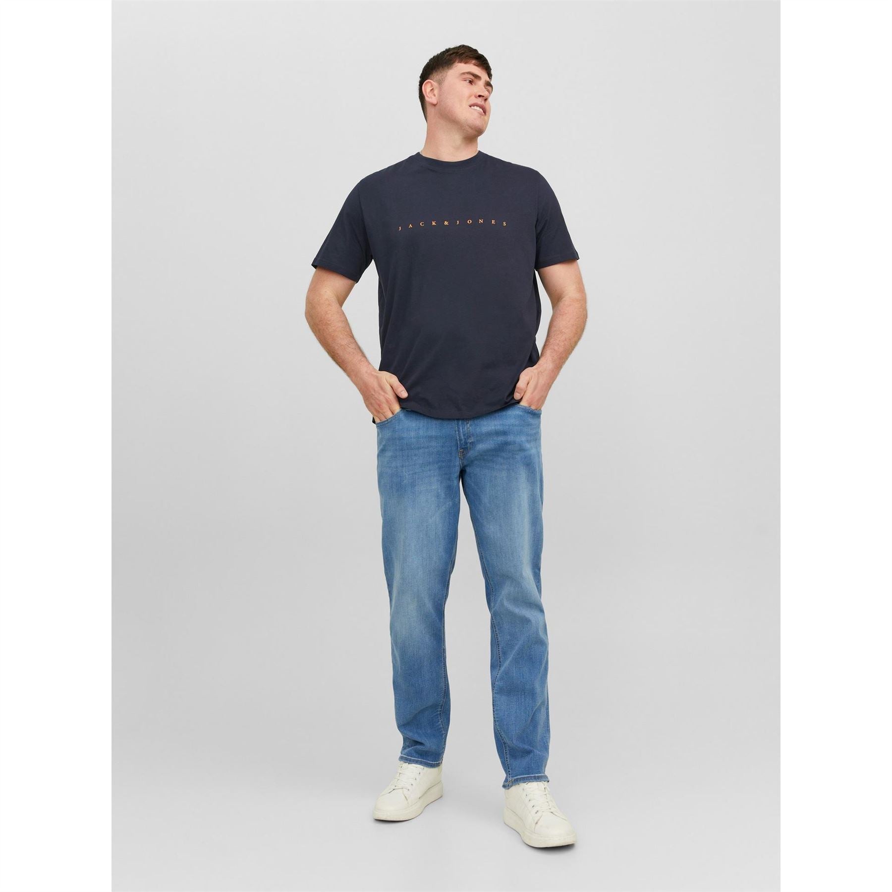 Jack and Jones Mens Star T-Shirt Plus Size