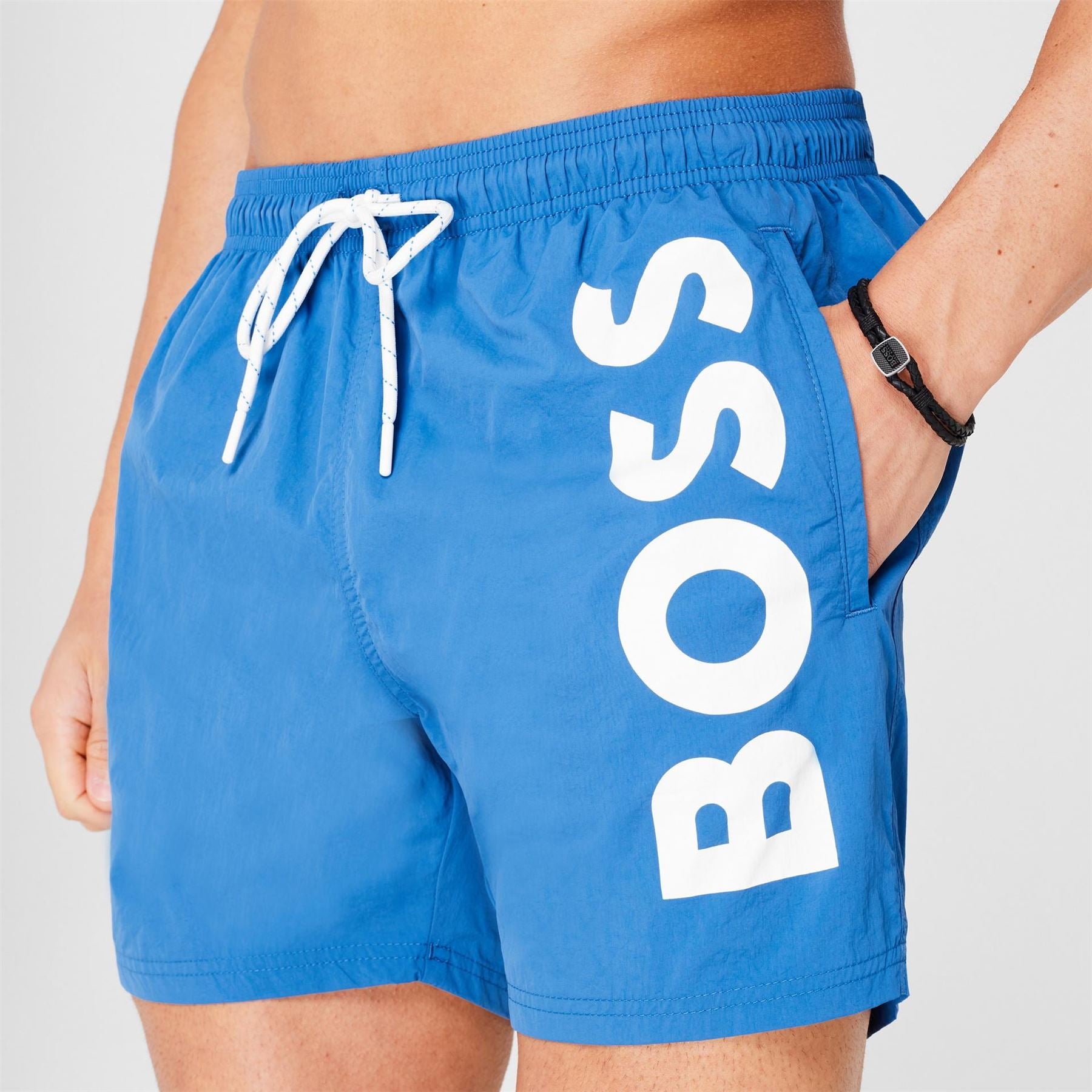 Boss Octopus Swim Shorts With Bold  Branding