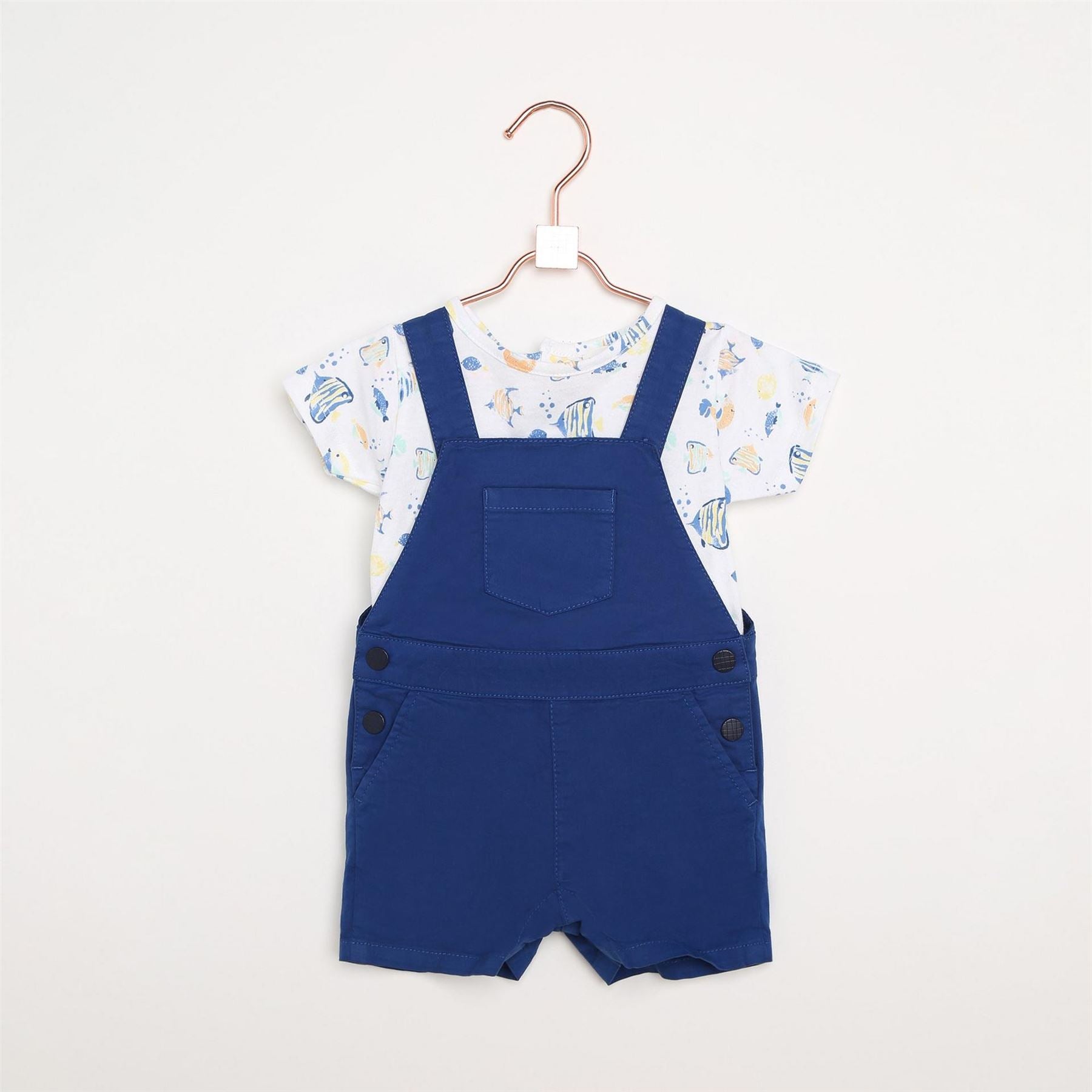 Carrement Beau Animal Patterned Short Sleeve Overall Romper
