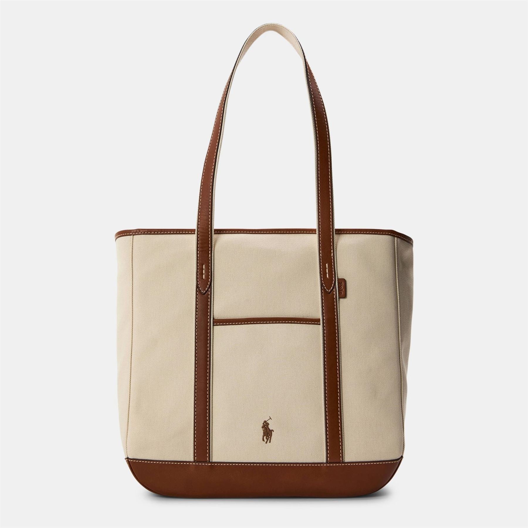 Polo Ralph Lauren Rectangle Shape Tote with Embroidered Logo