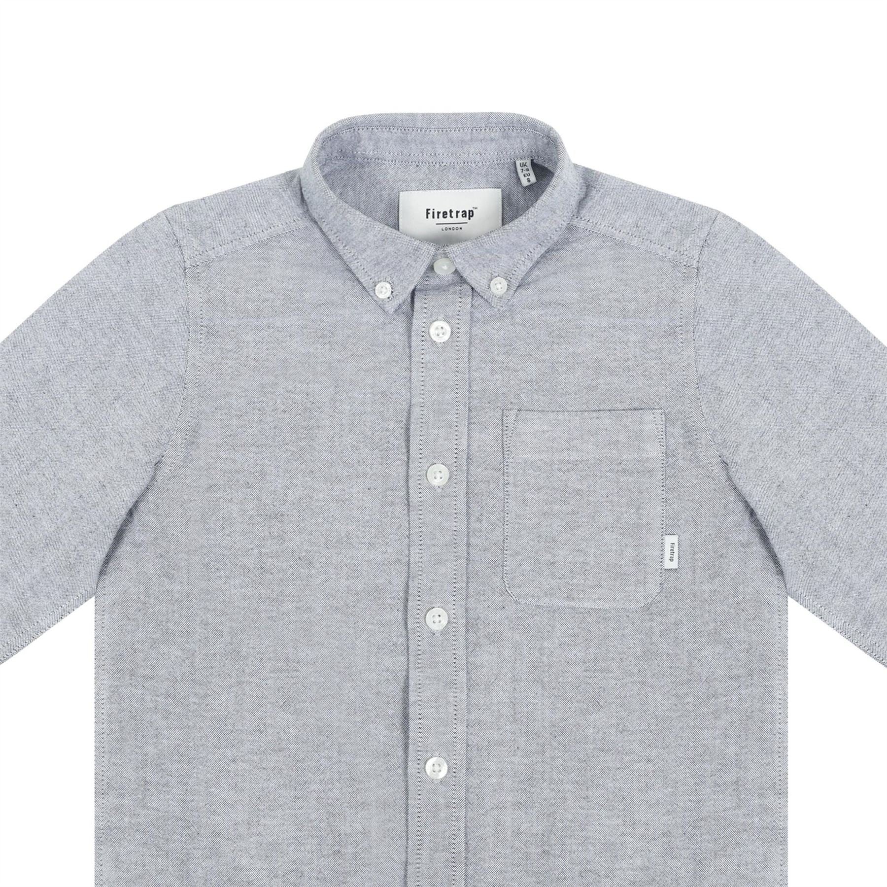 Firetrap Oxford Regular Fit Long Sleeve Shirt