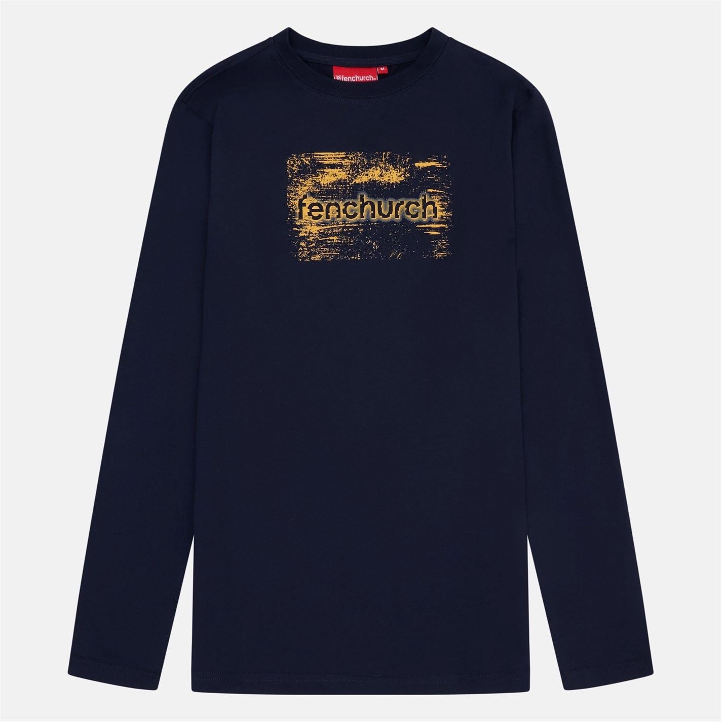 Fenchurch Minories Lettering Regular Fit Long Sleeve T-Shirt