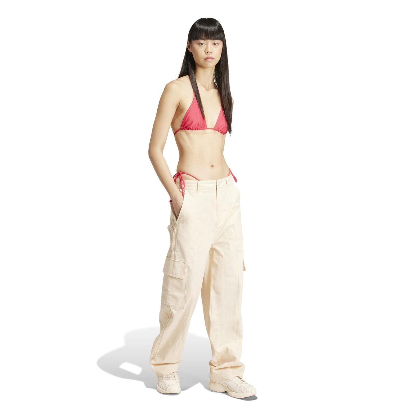 adidas Adicolour Triangle Bikini Top with Tie Closure