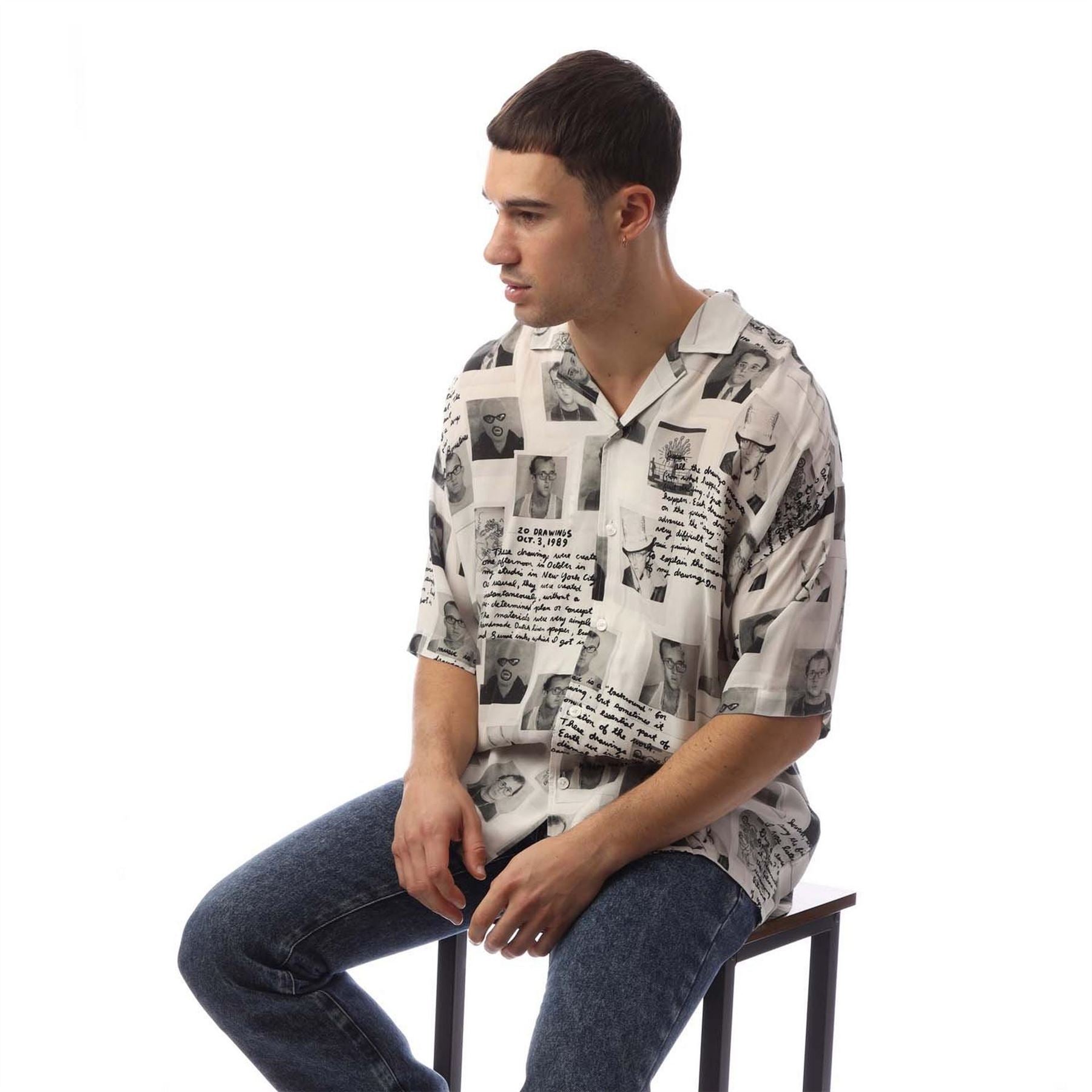Boss Collared Neck Shirt Collar Short Sleeve Shirt