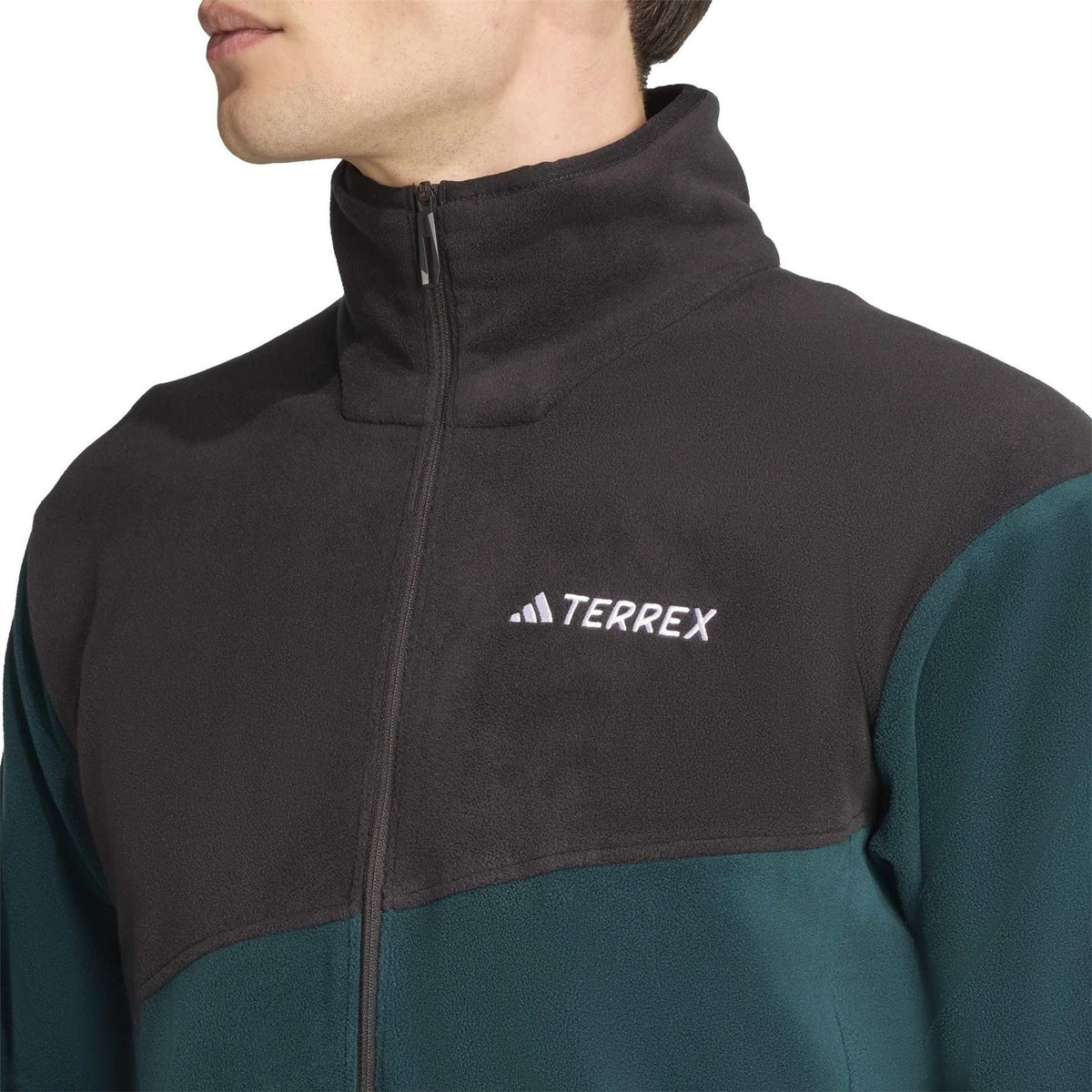 adidas Colour Block Full Zipper Zip Neck Bound Cuff Jacket