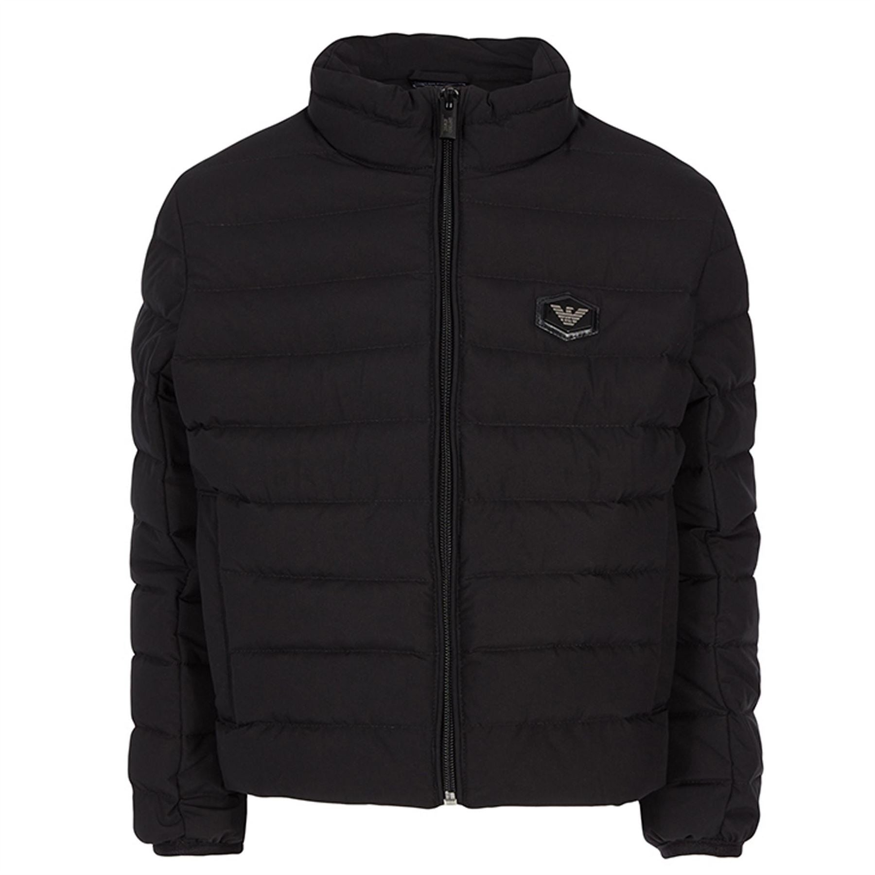 Emporio Armani  Duck Down Long Sleeve Short Puffer Jacket