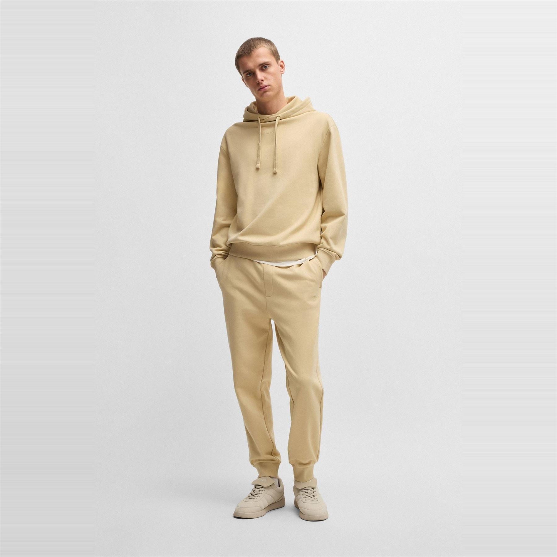Hugo Hooded Relaxed Fit Long Sleeve Sweatshirt