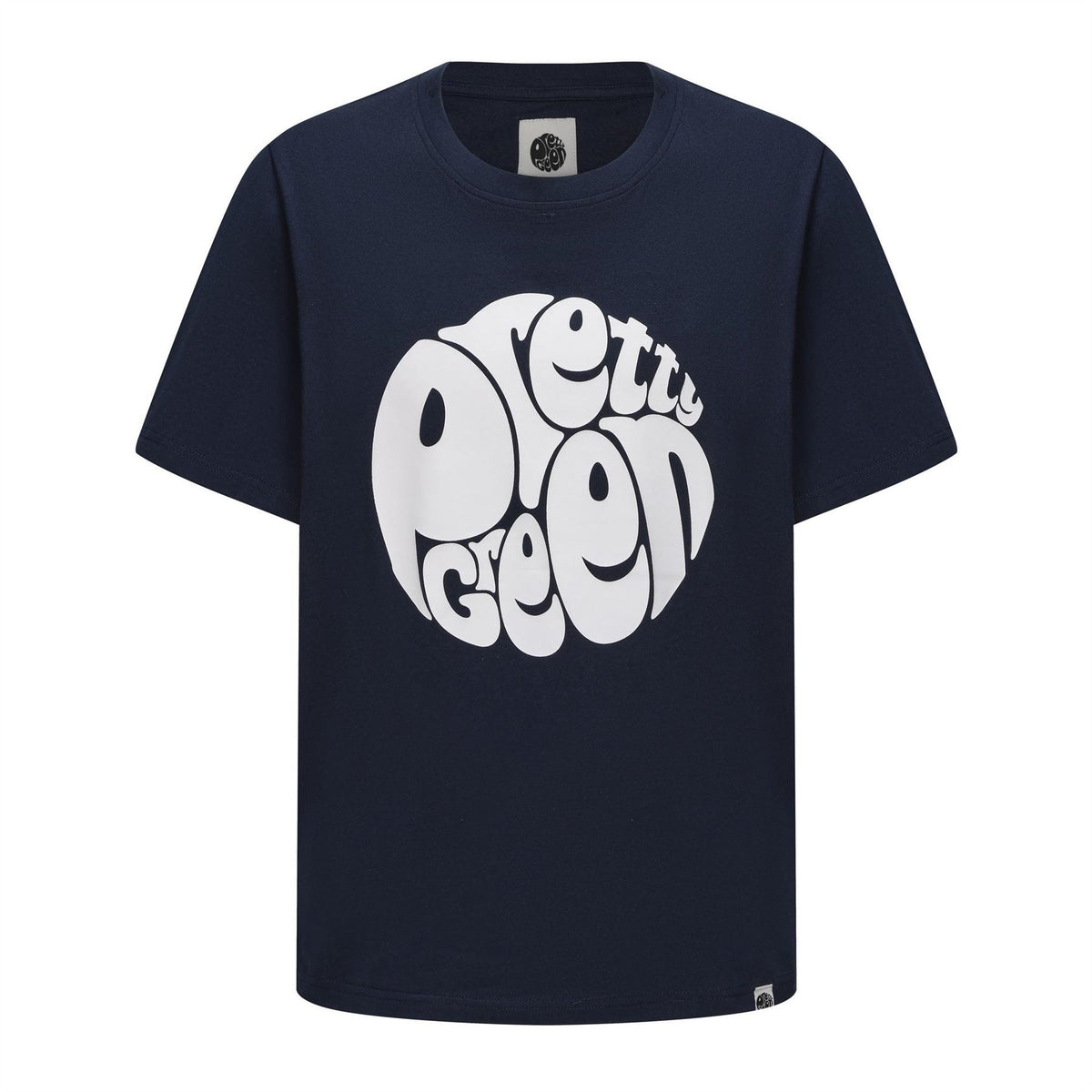 Pretty Green Mens Green Large Logo Tee