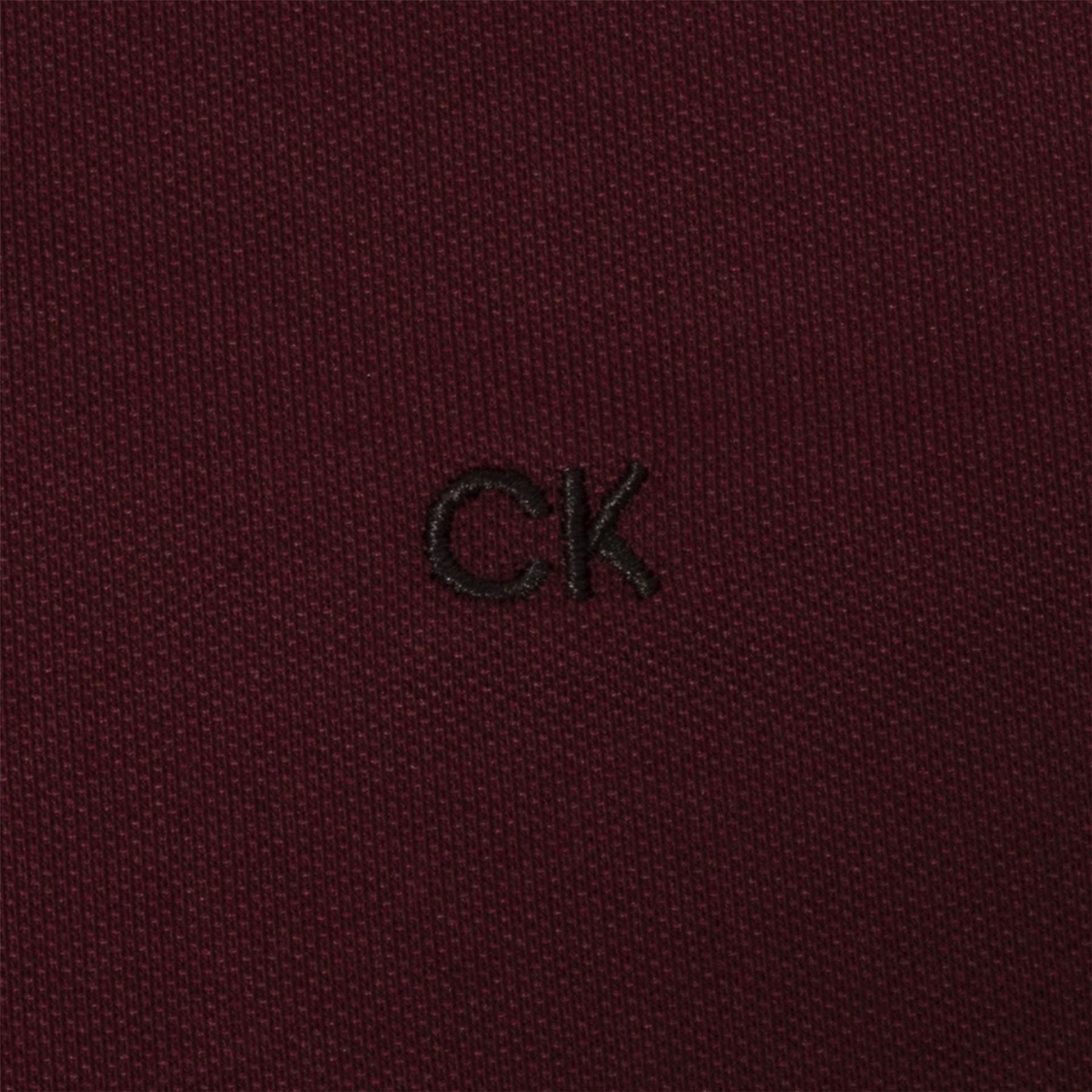 Calvin Klein Golf Embroidered Collared Neck Short Sleeve Polo Shirt