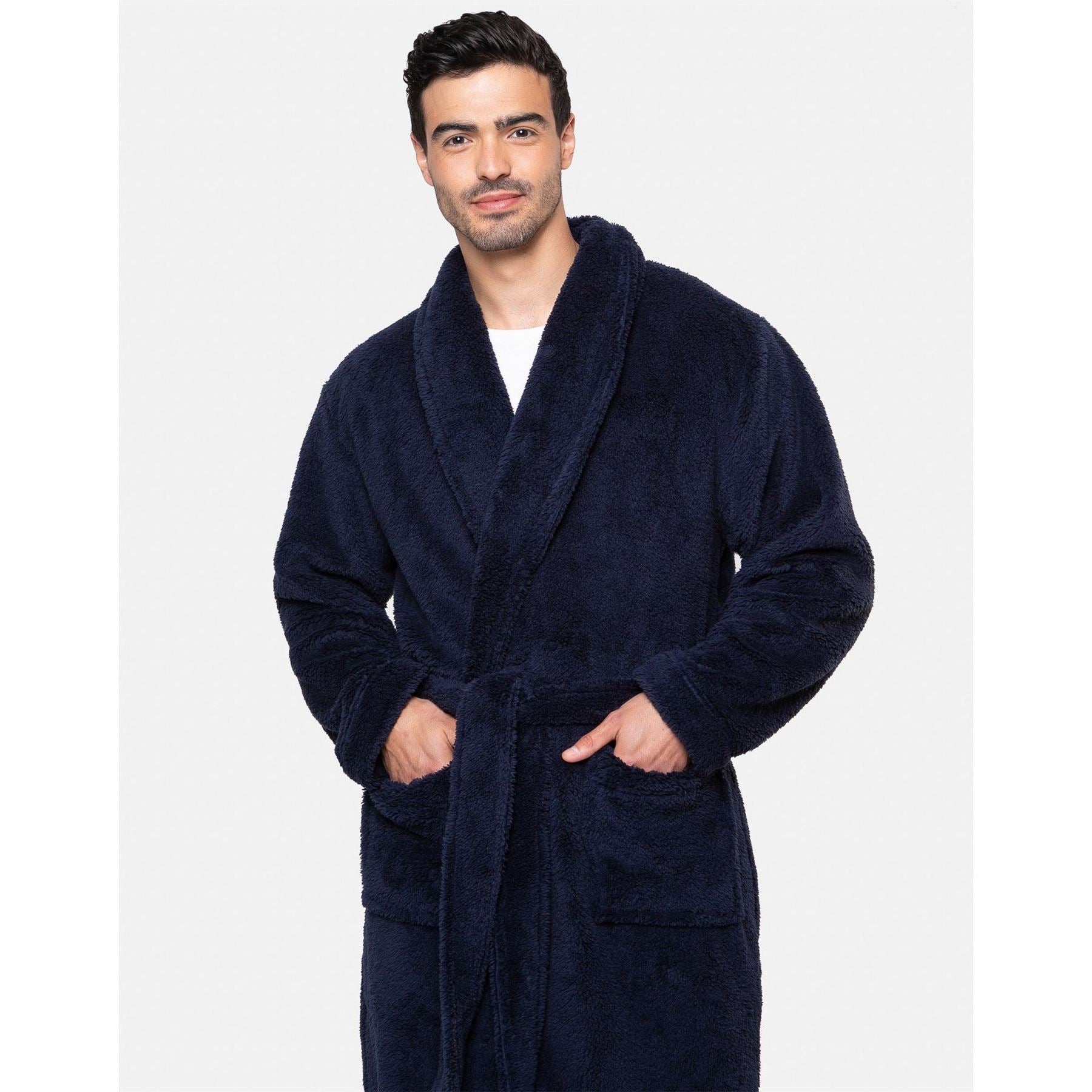 Threadbare Robert Fluffy Dressing Gown