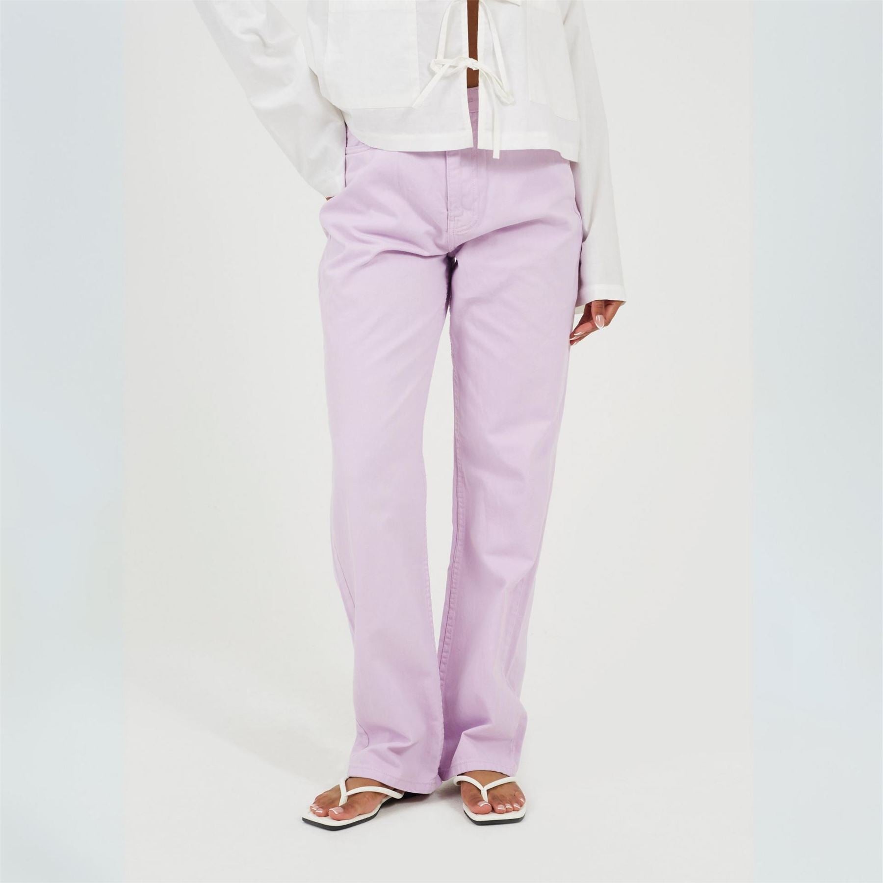 Brave Soul Para High Rise Straight Leg Jeans