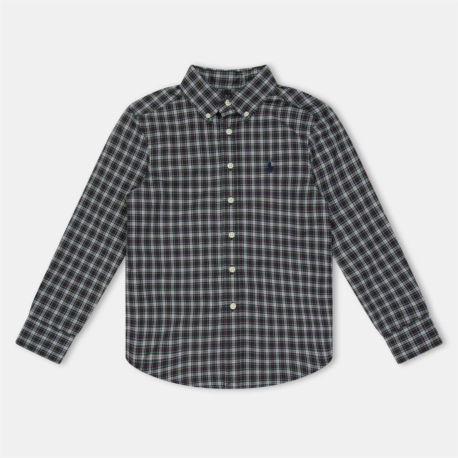 Polo Ralph Lauren Check Long Sleeve Button Down Collar Shirt