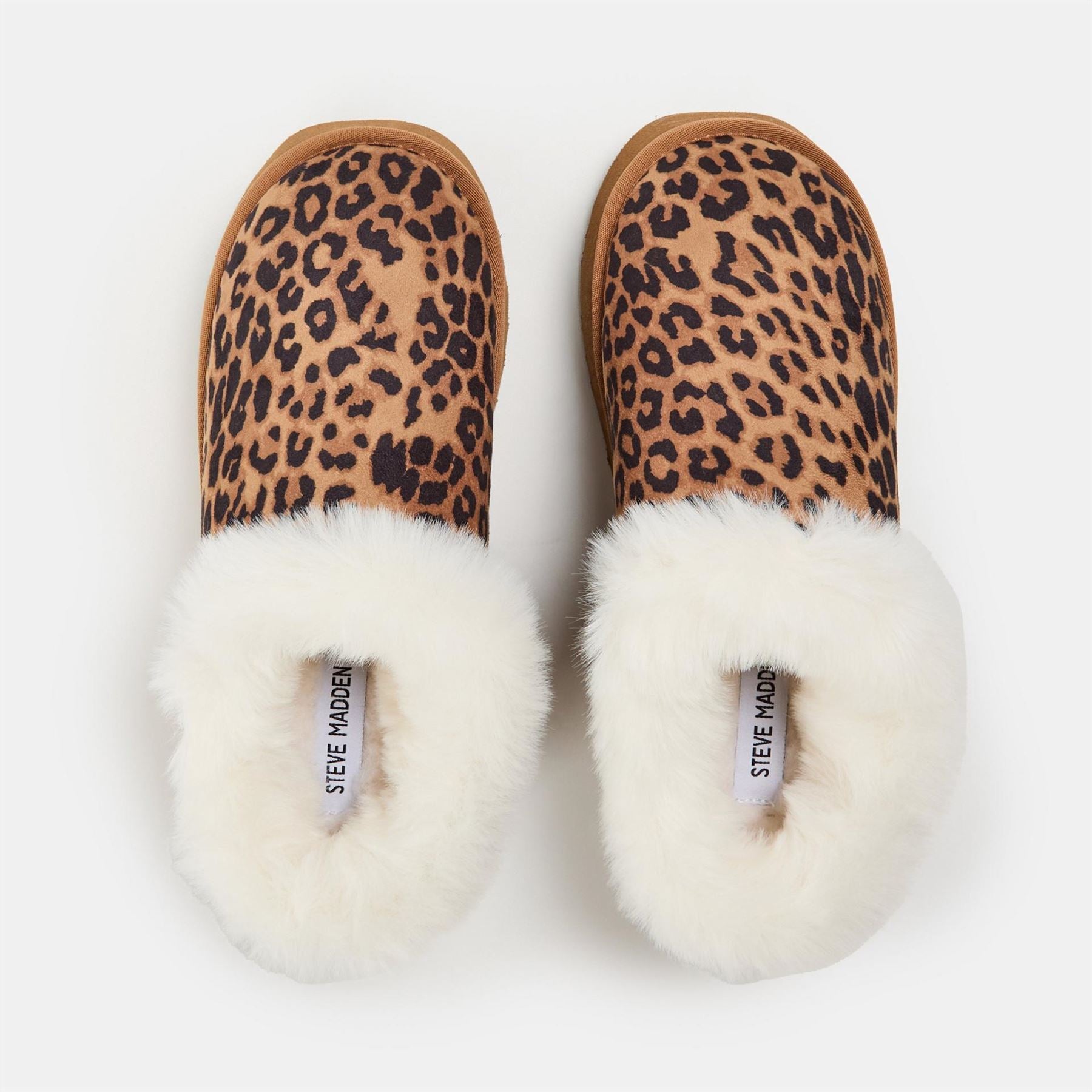 Steve Madden Chaplin Leopard Patterned Snug Boot Mules