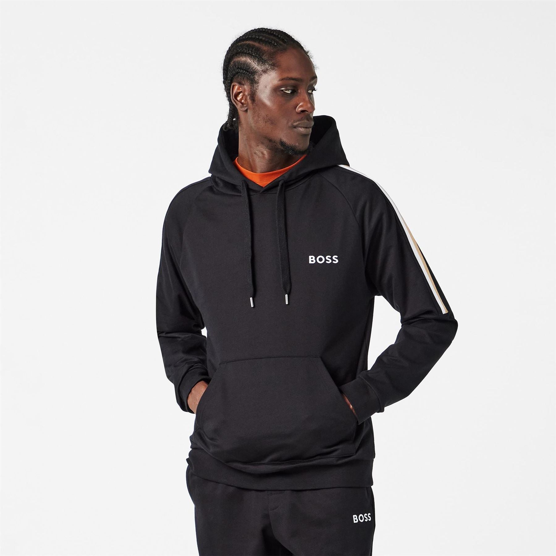 Boss Iconic Hooded Neck Raglan Sleeve Sweatshirt