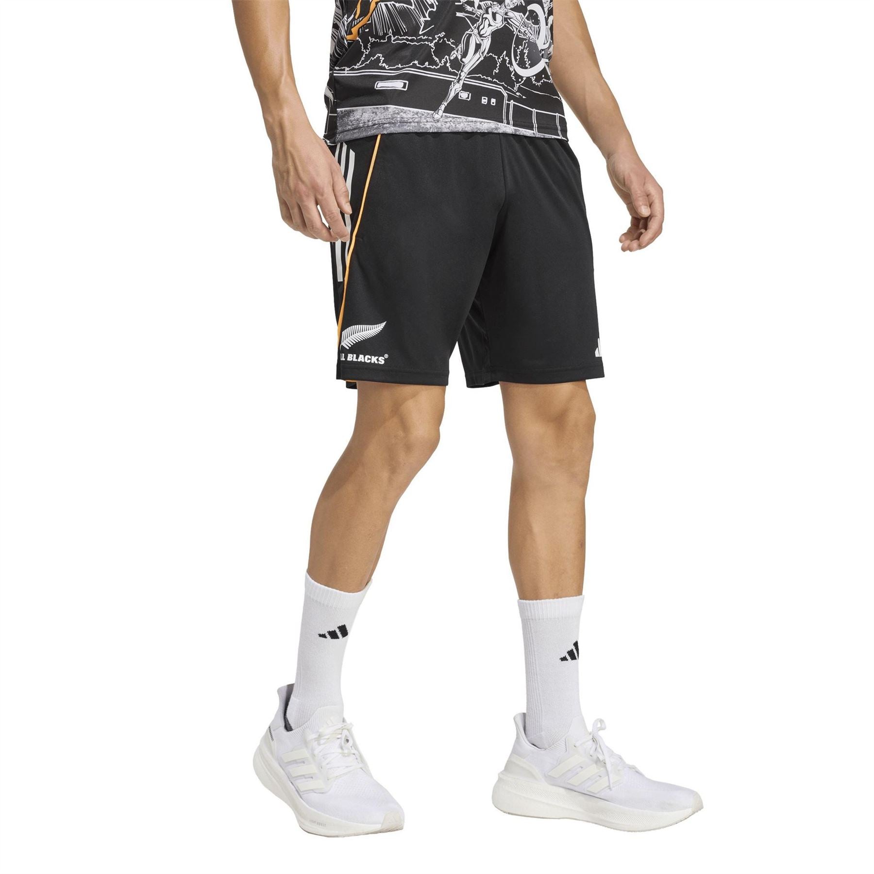 adidas Mens All Blacks X Marvel Gym Shorts