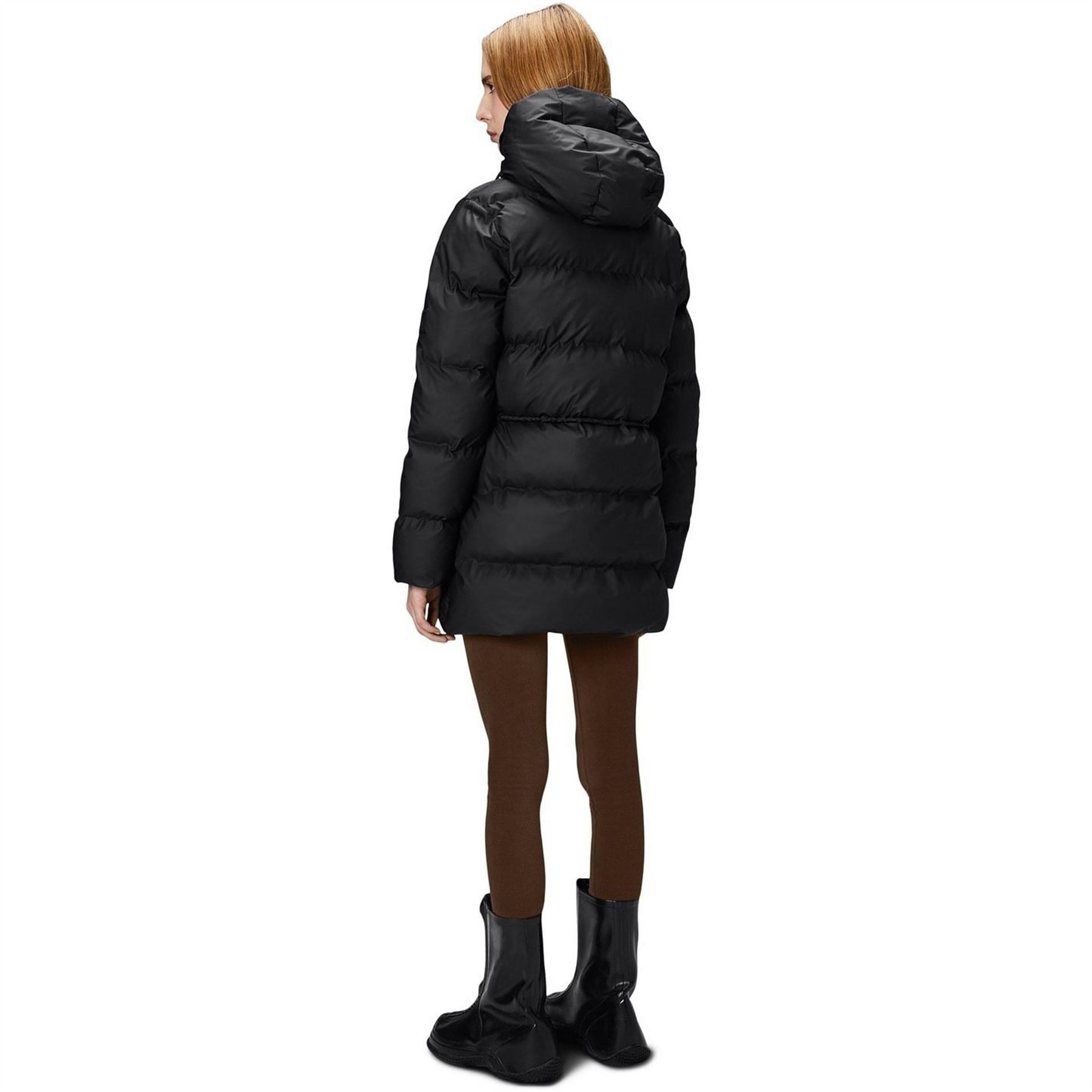 Rains Alta Hooded Long Puffer Jacket
