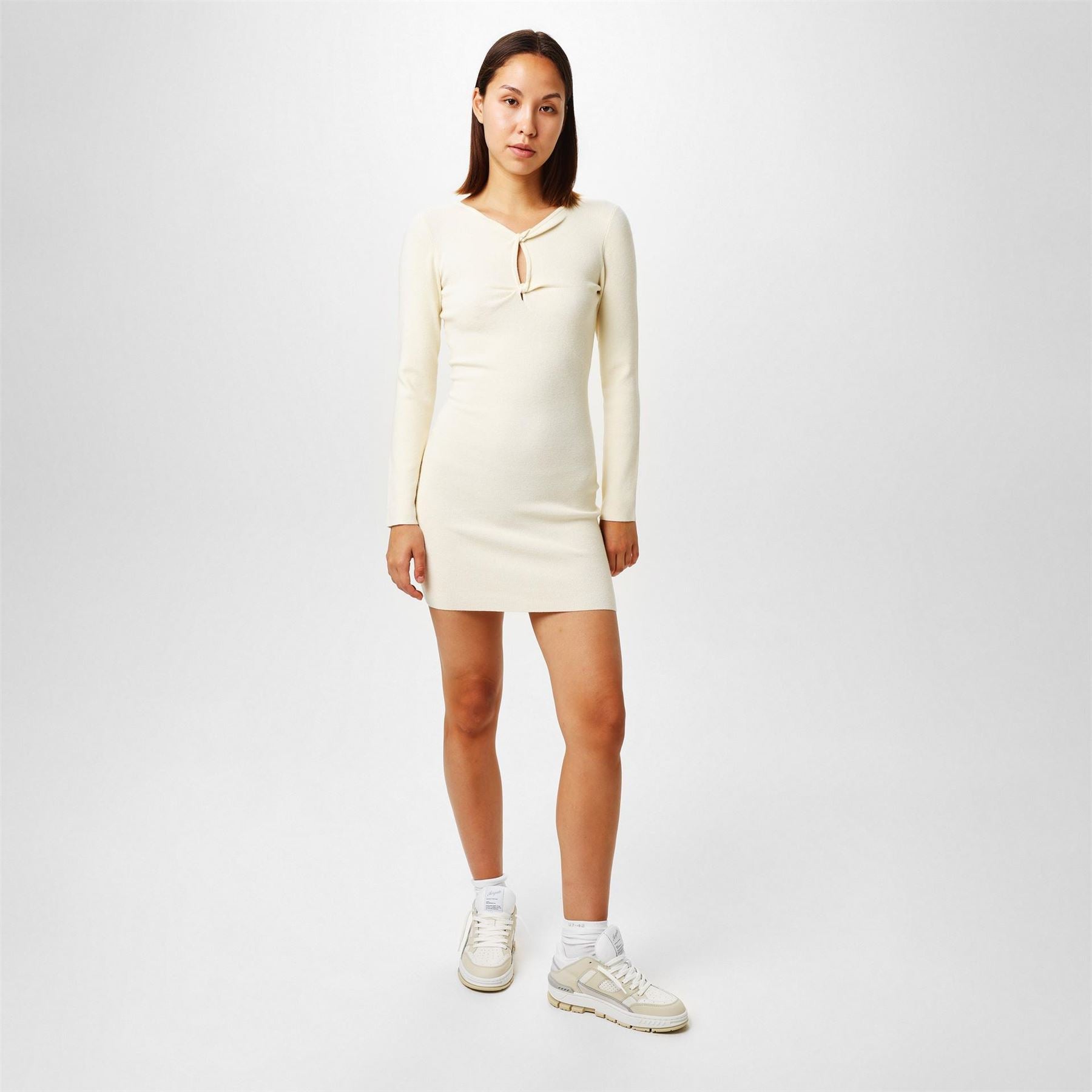 Jack Wills Jw Twist Mini Knitted Jumper Dress