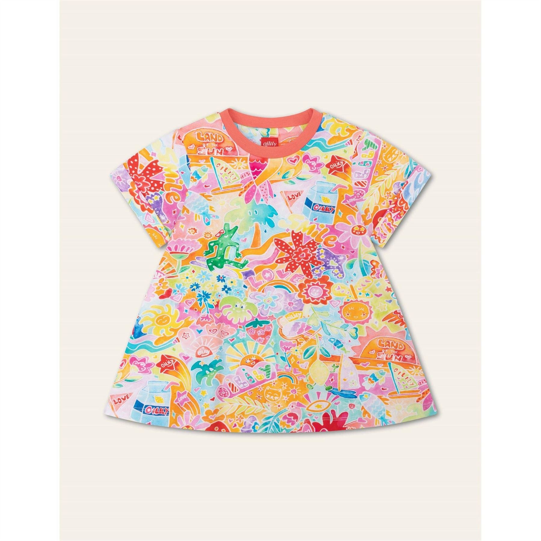 Oilily Crew Neck Jersey Dress