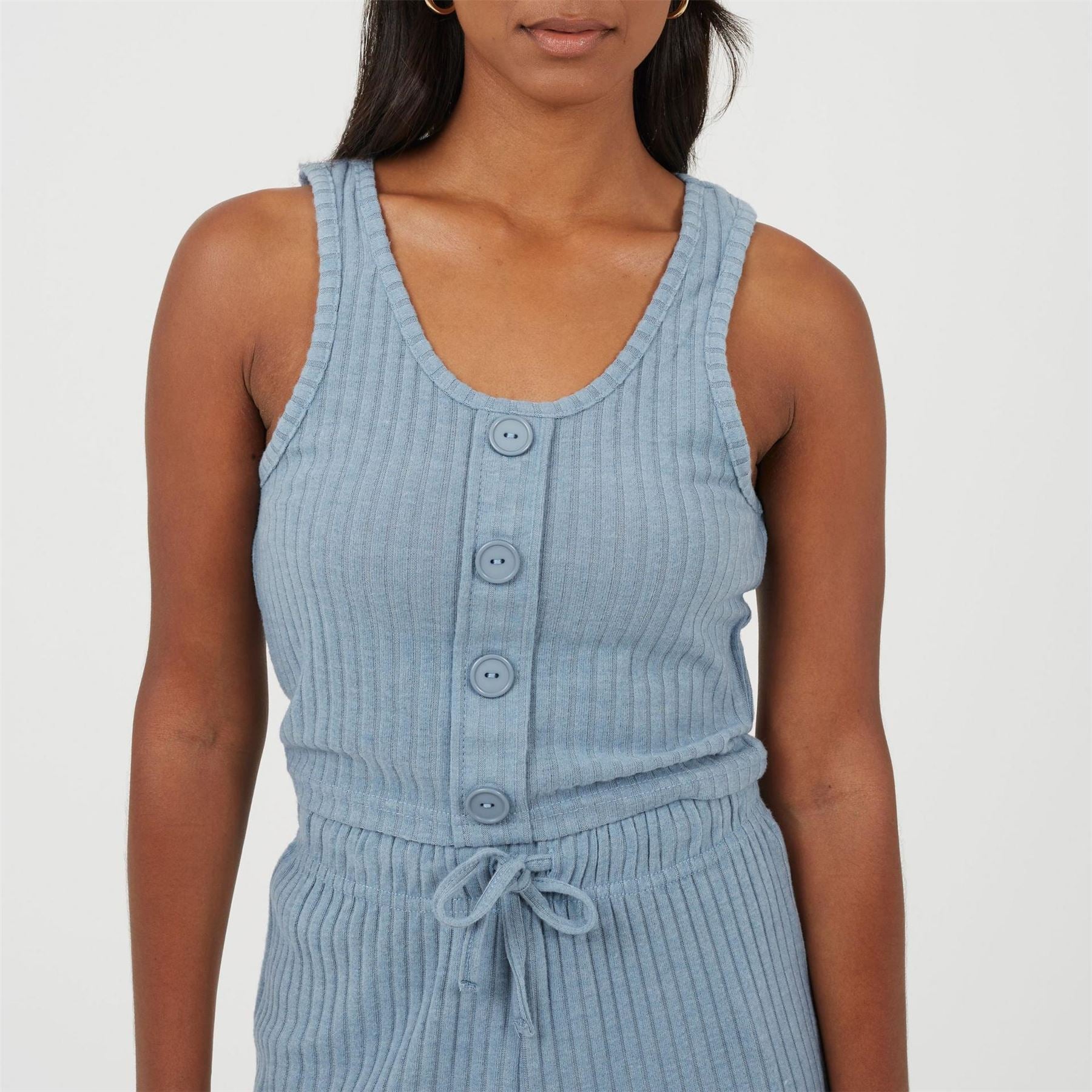 Brave Soul Sleeveless Scoop Neck Lounge Set