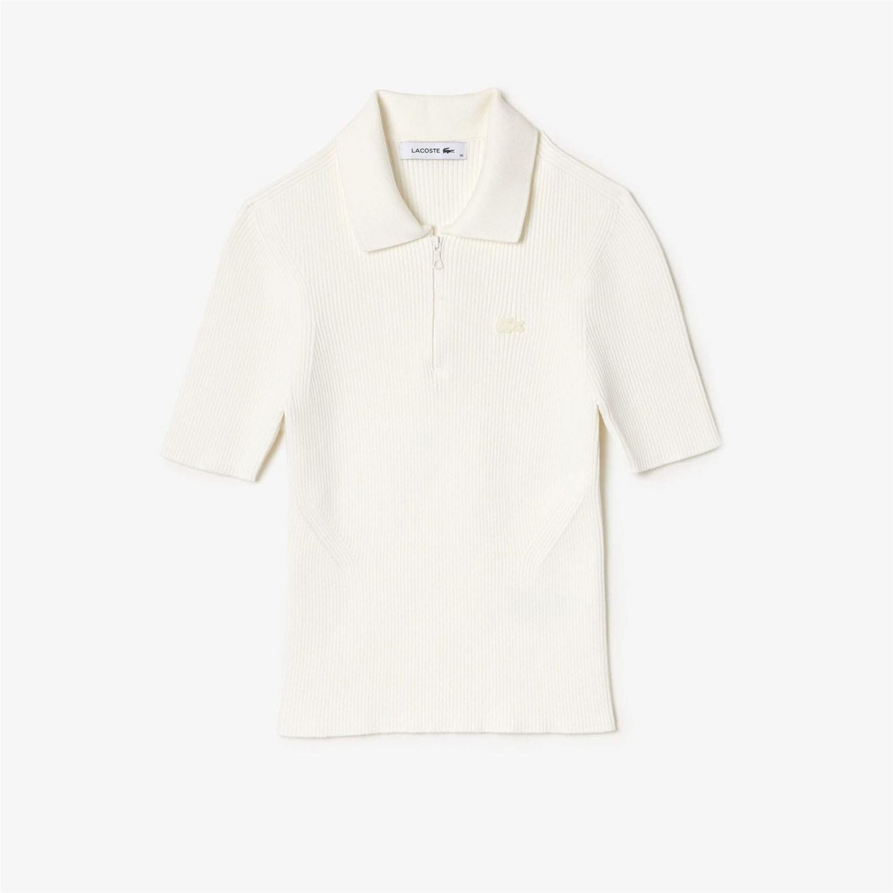 Lacoste Neck Rib Knit Polo Shirt