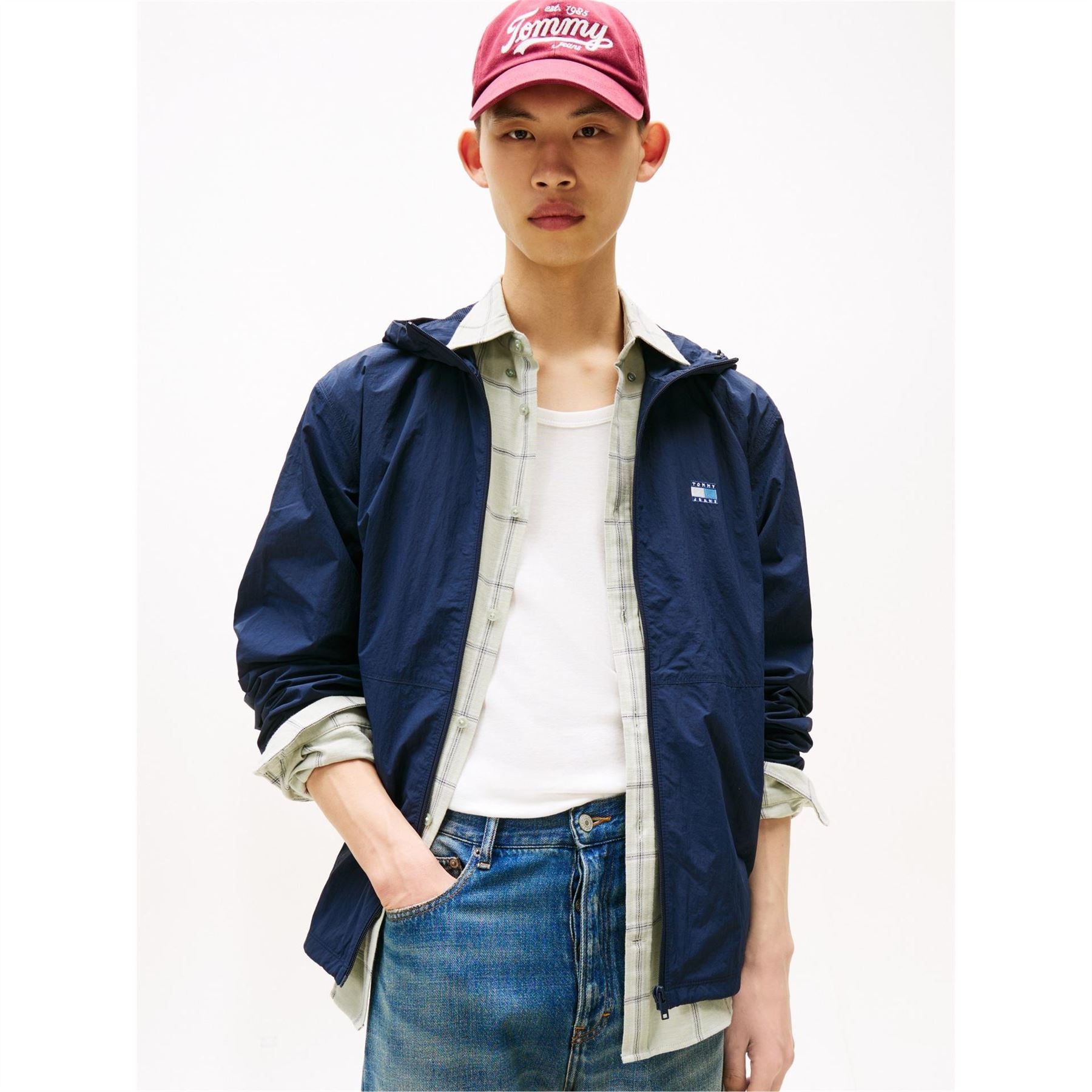 Tommy Jeans Chicago Hooded Long Sleeve Windbreaker
