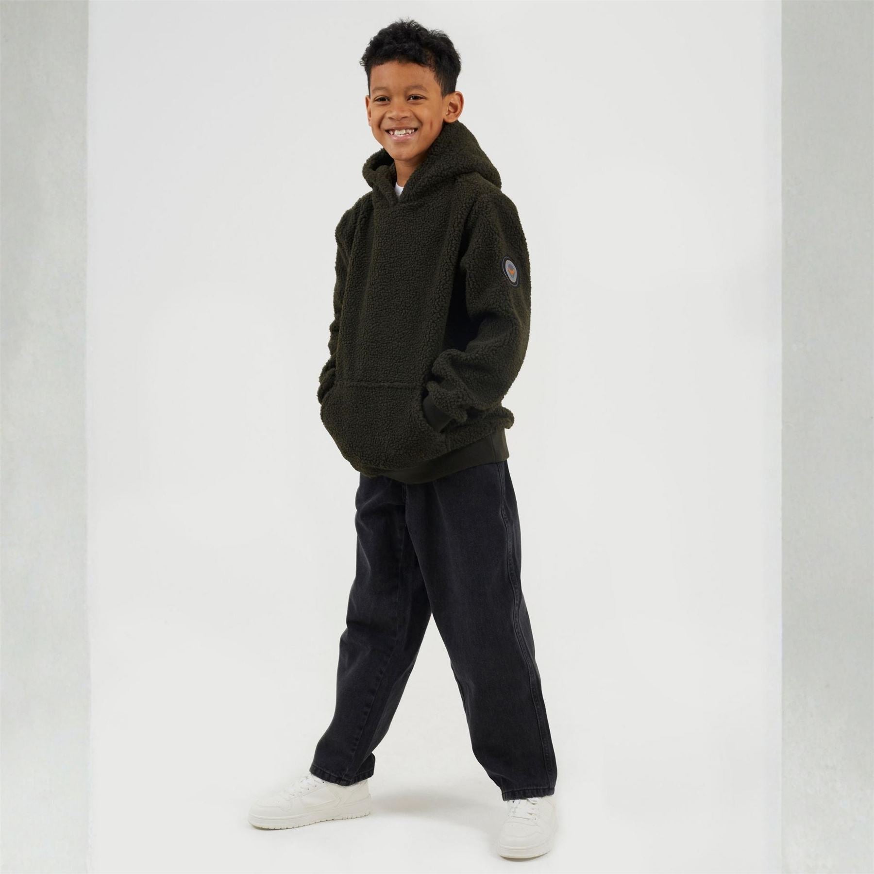 Brave Soul Kangaroo Pocket Hooded Long Sleeve Sweatshirt
