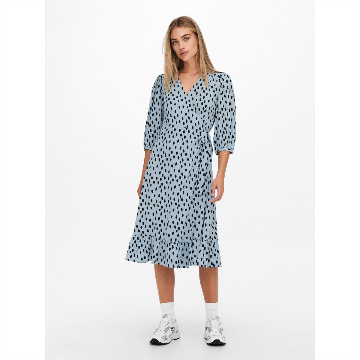 Only Olivia V-Neck Midi Wrap Dress