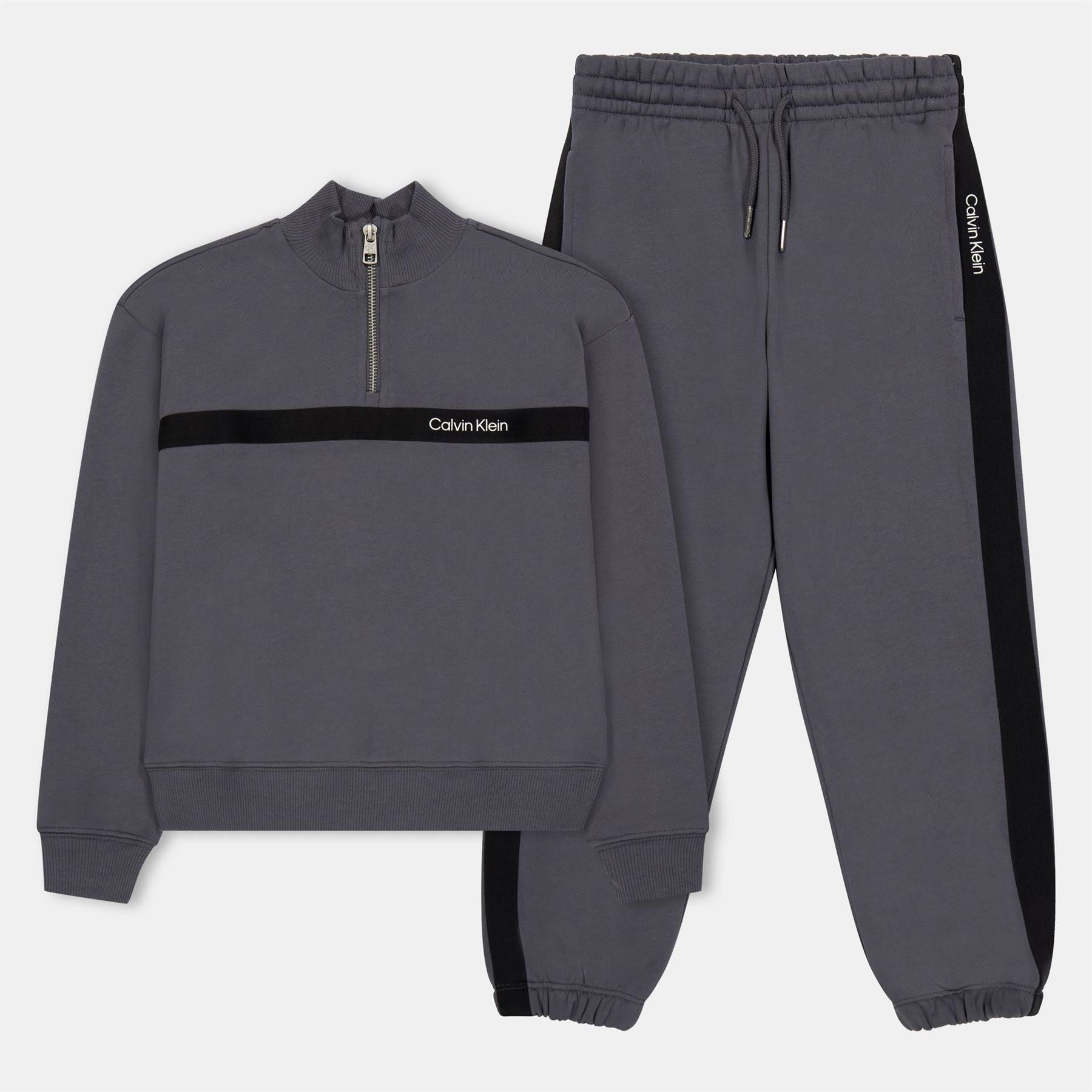 Calvin Klein Jeans Funnel Neck Long Sleeve Sweatshirt Jogger Set
