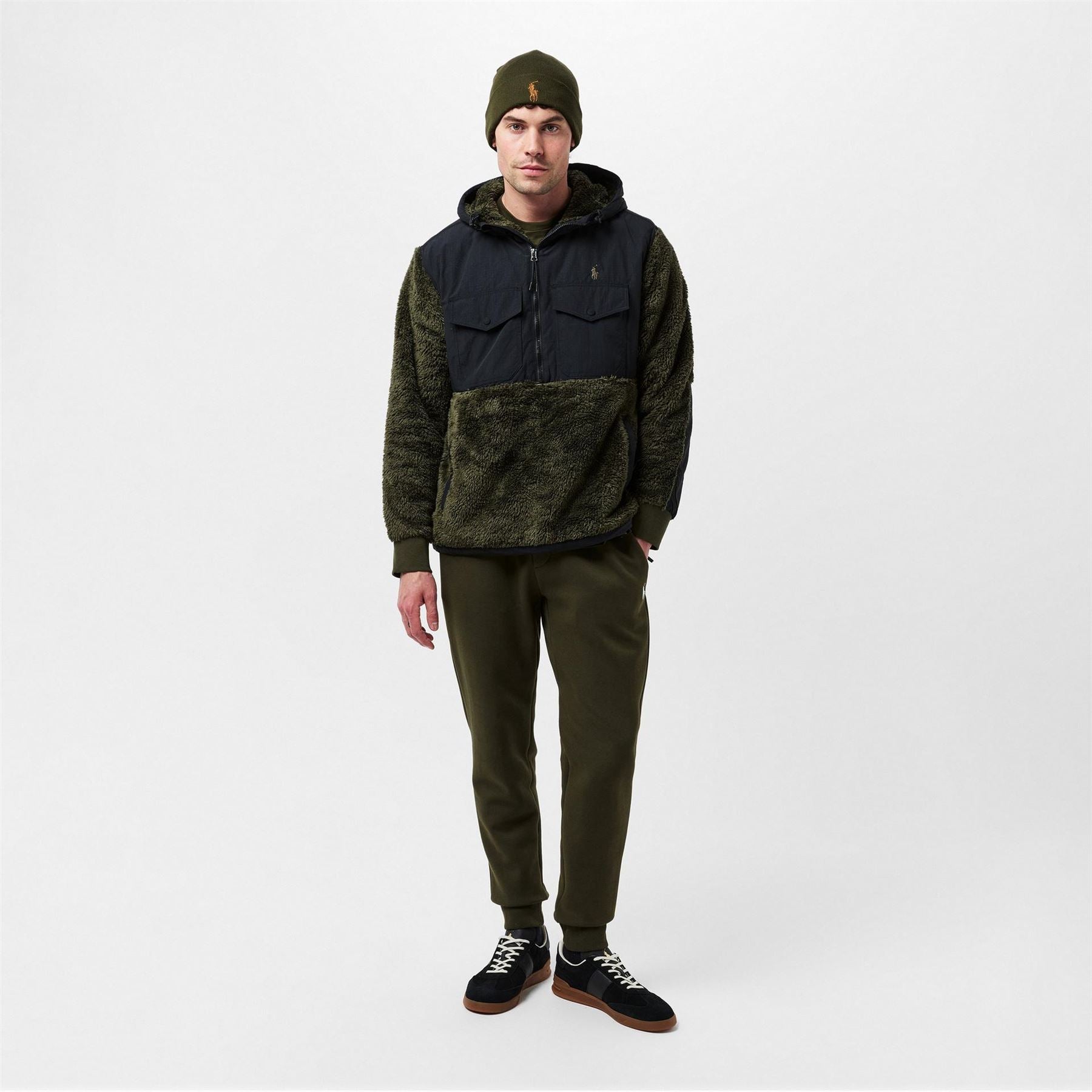 Polo Ralph Lauren Hipile Solid Patterned Full Zipper Hooded Neck Chest Pocket Jacket