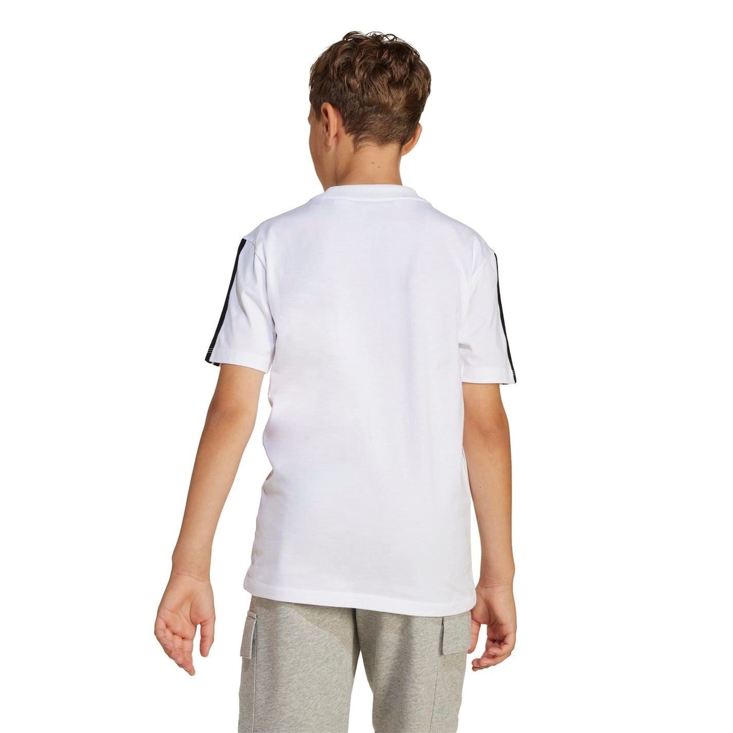 adidas 3 Stripe Essentials T-Shirt Junior