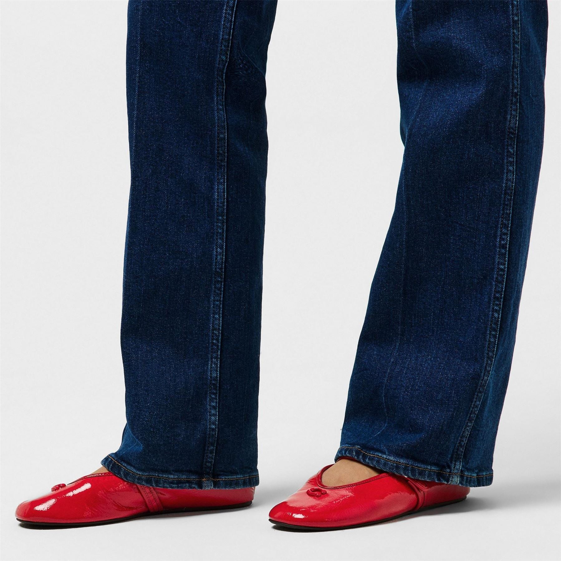 Coach Sculpt LD61 All Over Logo Mary Janes Flats